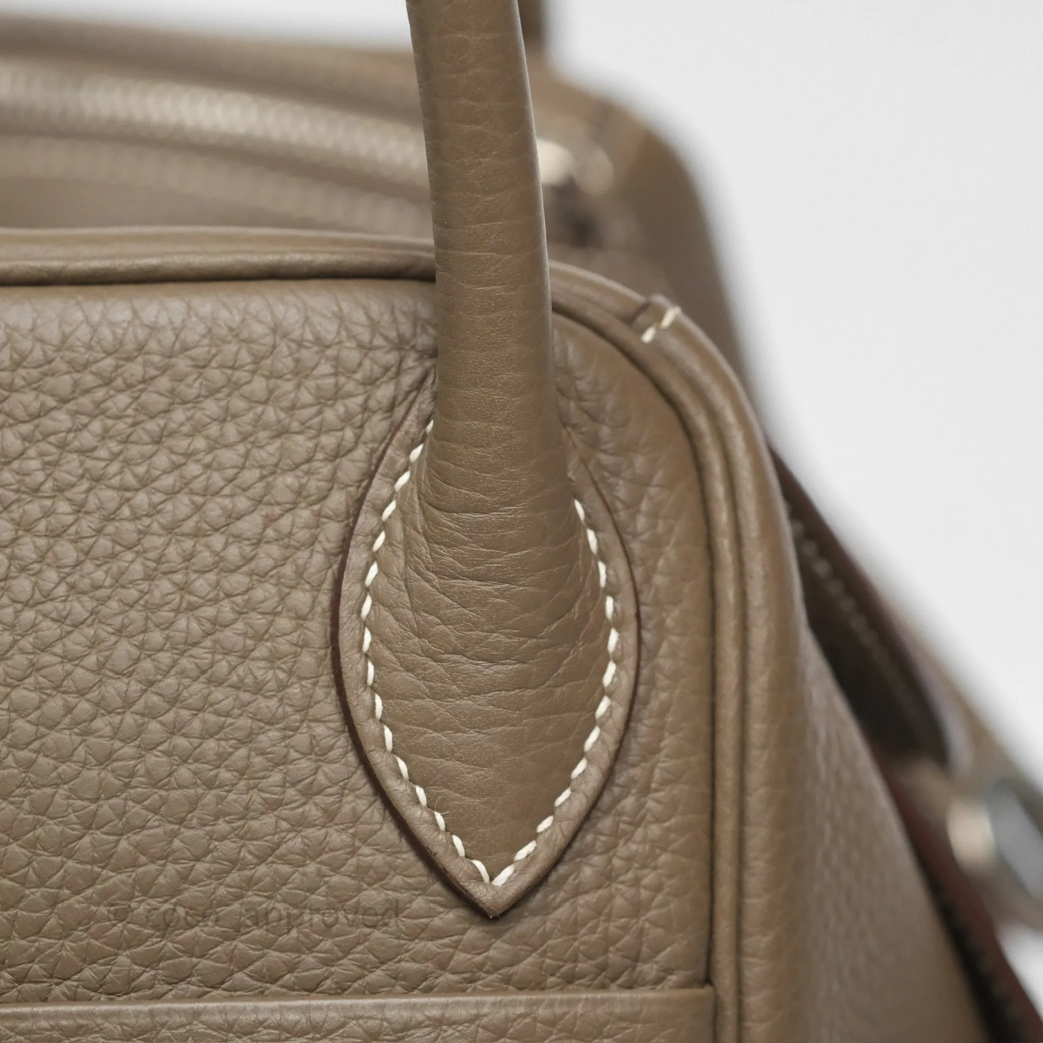 Herms Lindy 30 Etoupe 18 Clemence Palladium Hardware
