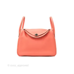 Herms Lindy 30 Flamingo Clemence Palladium Hardware