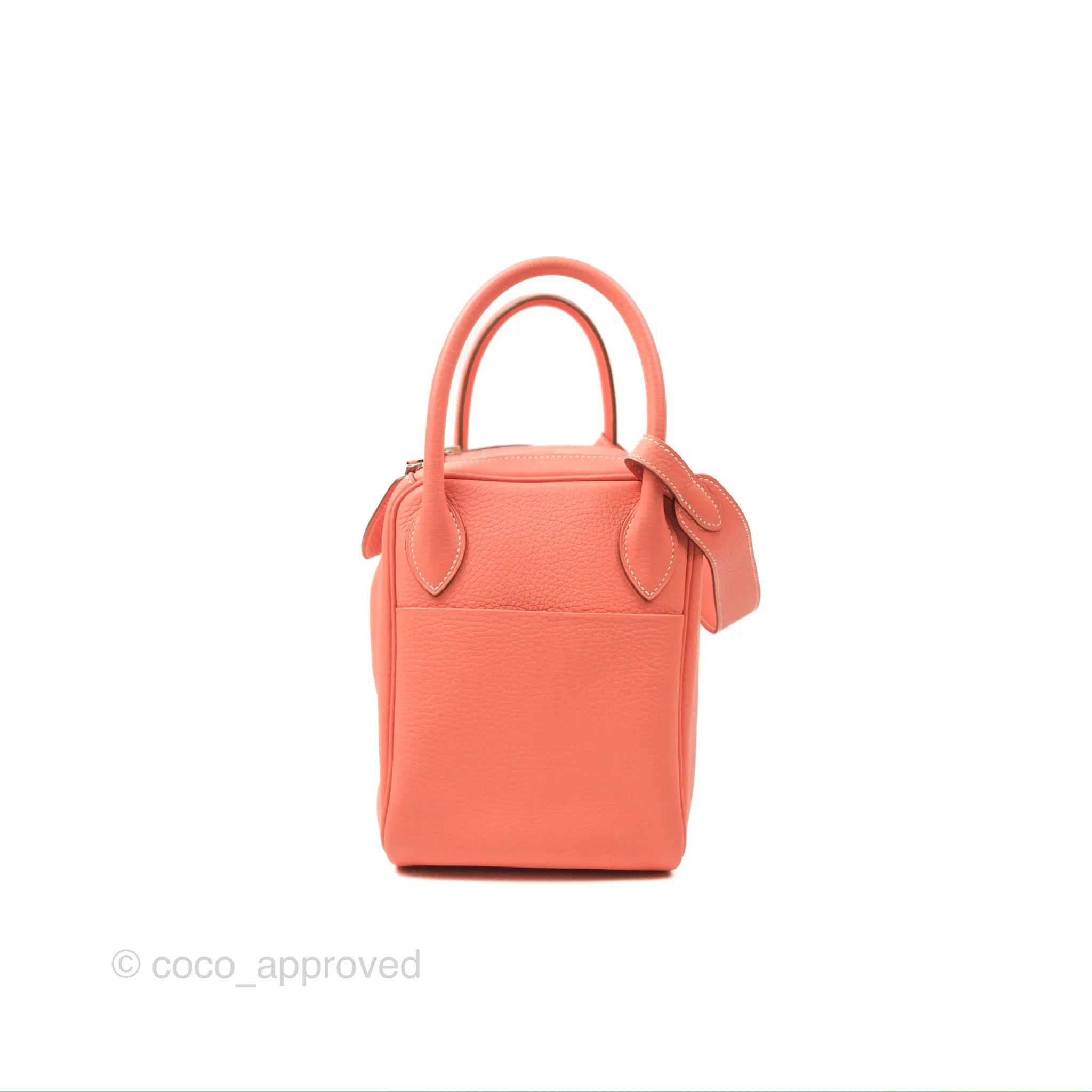 Herms Lindy 30 Flamingo Clemence Palladium Hardware