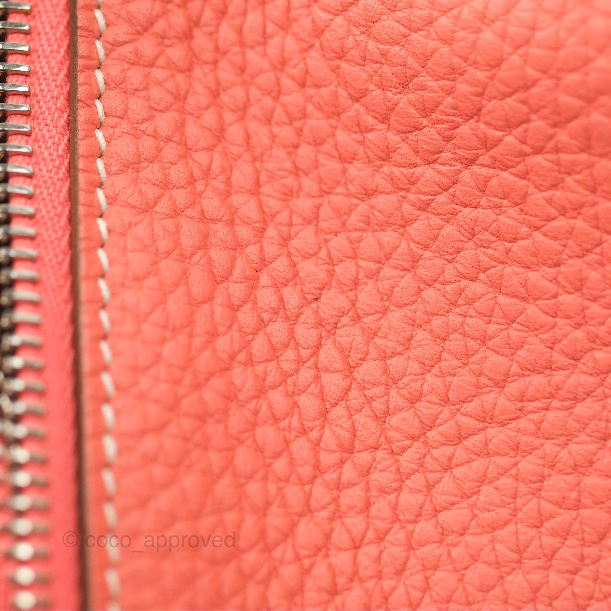Herms Lindy 30 Flamingo Clemence Palladium Hardware