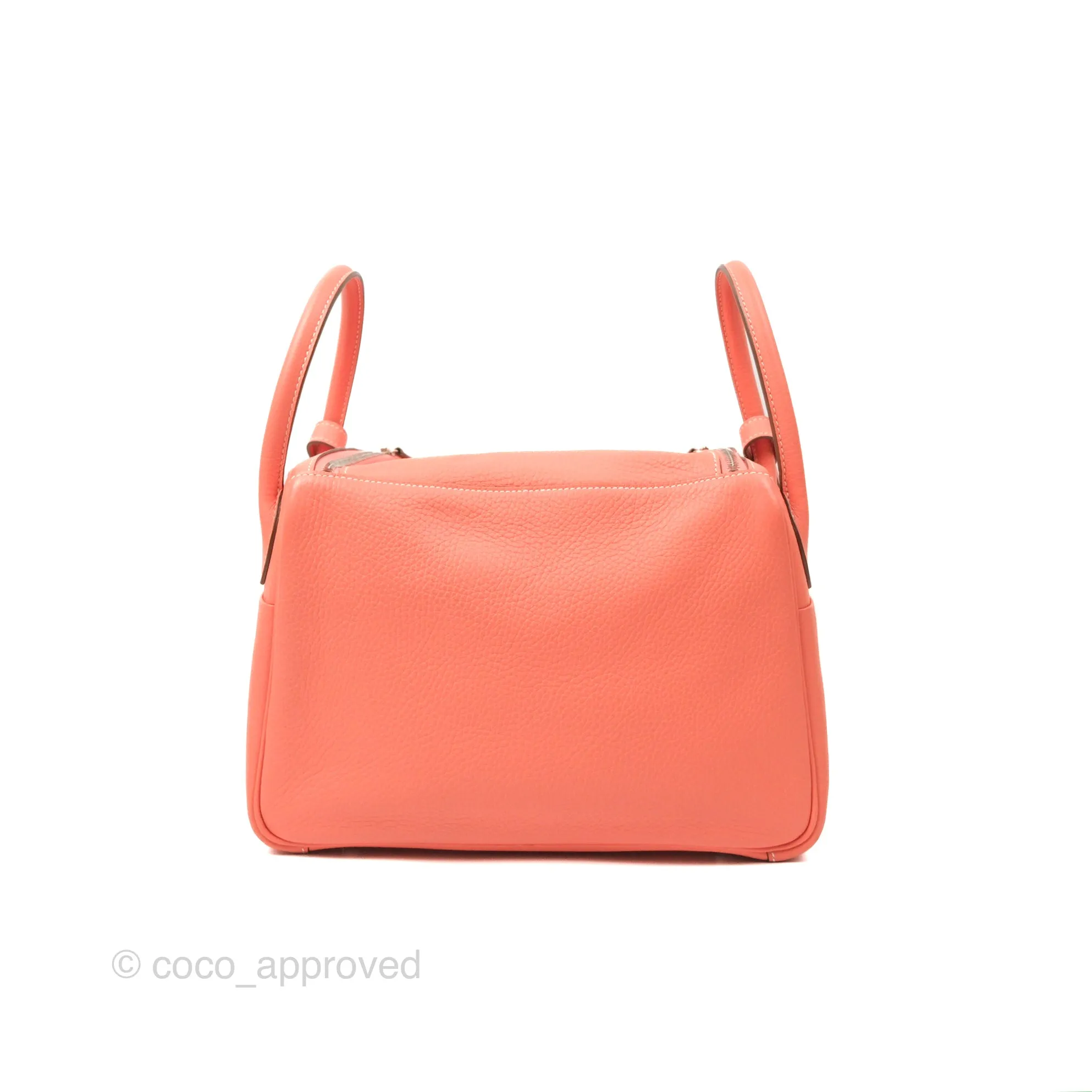 Herms Lindy 30 Flamingo Clemence Palladium Hardware