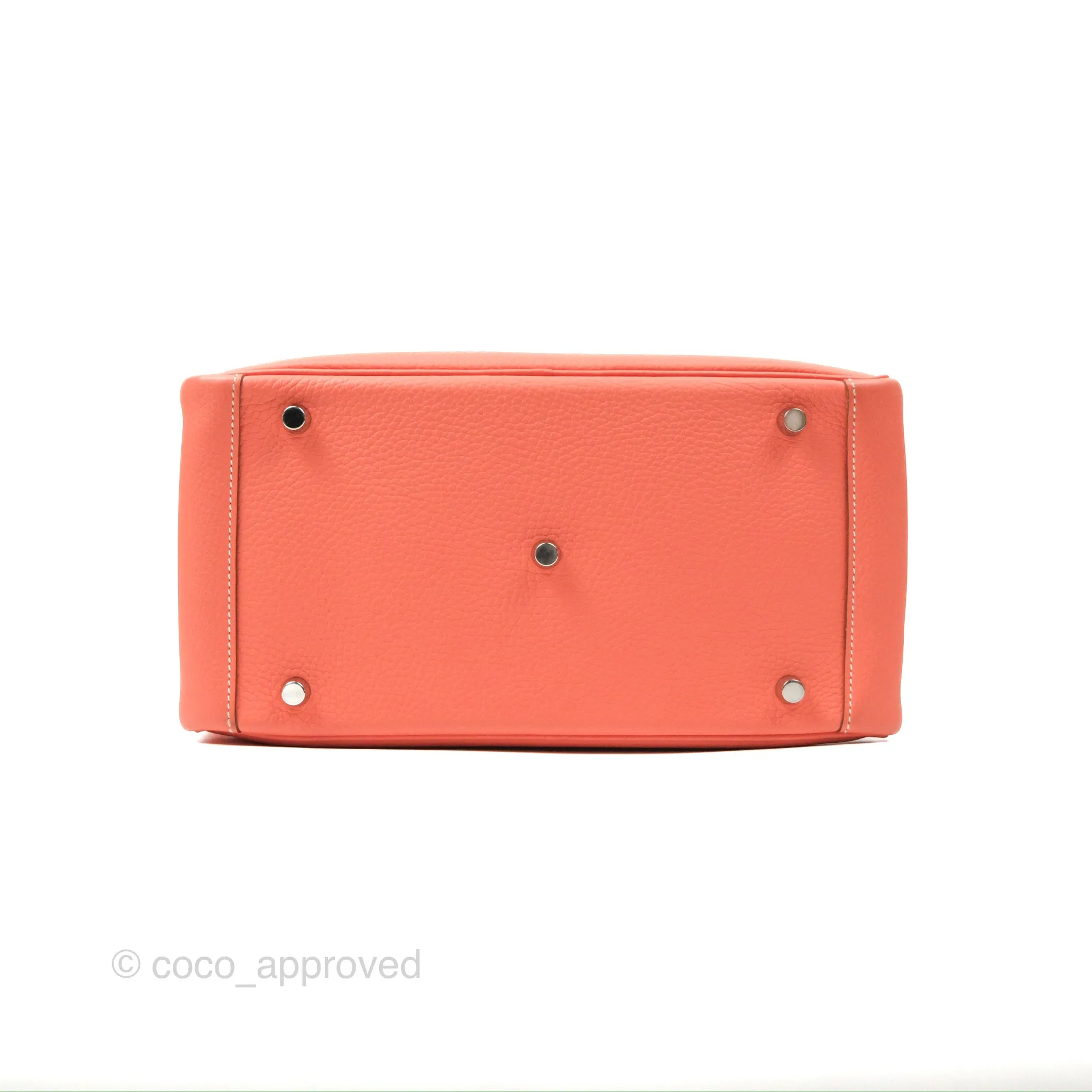 Herms Lindy 30 Flamingo Clemence Palladium Hardware