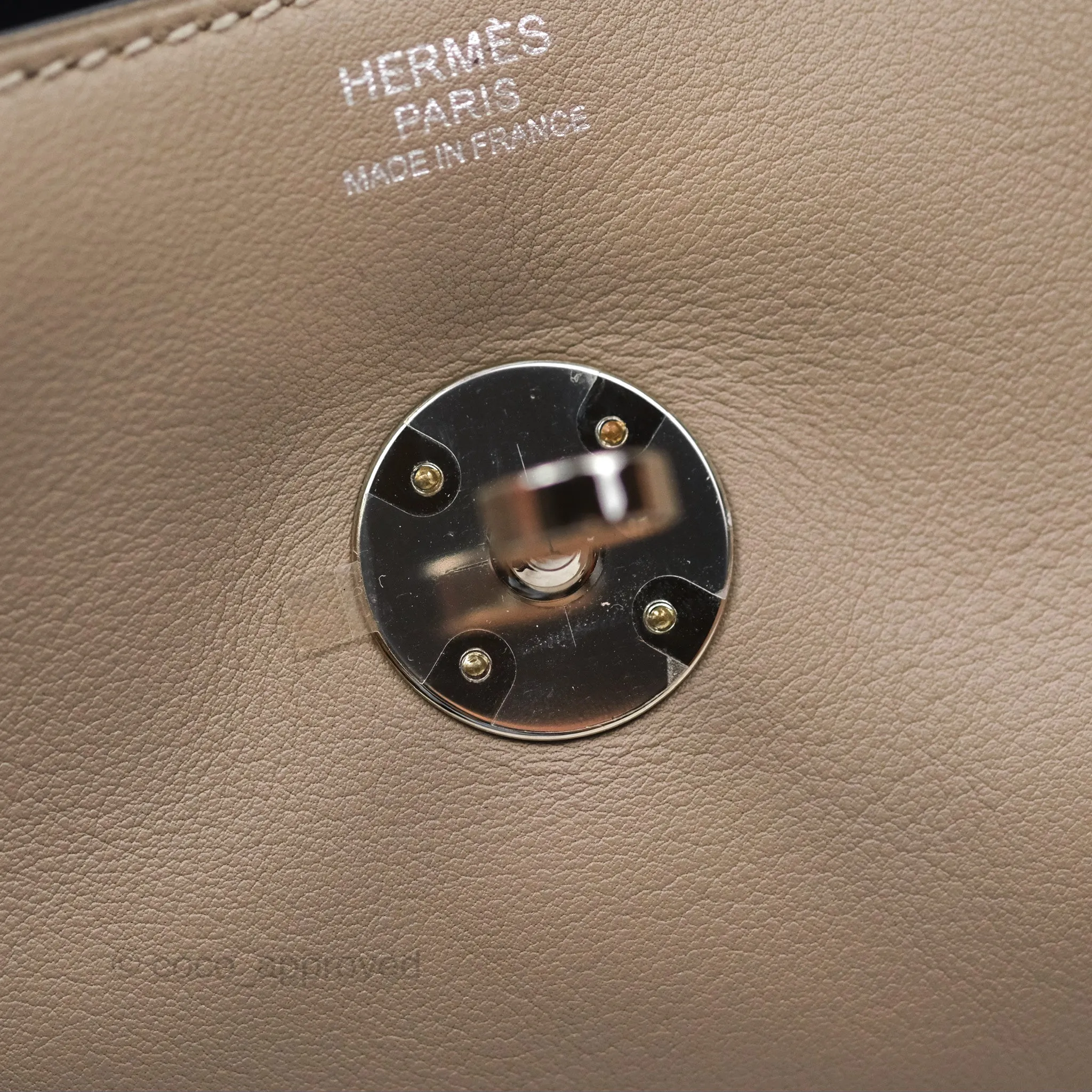 Herms Lindy 30 Gris Asphalte M8/ Blue Indigo 76 Swift Palladium Hardware