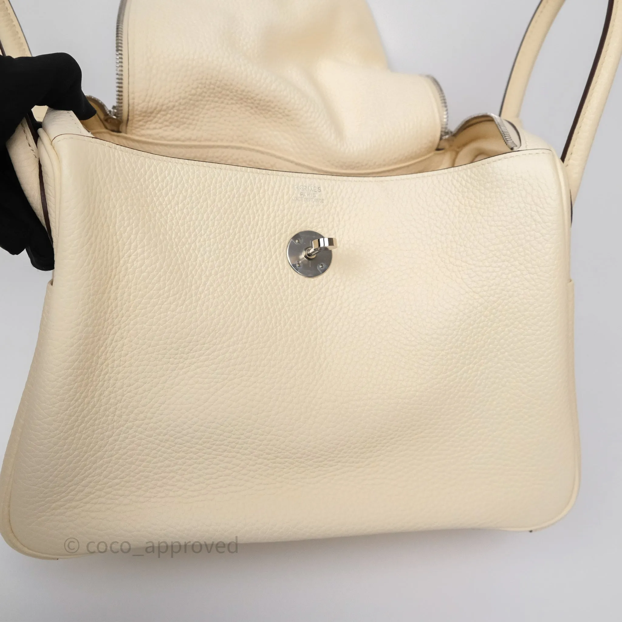 Herms Lindy 30 Nata I2 Clemence Palladium Hardware