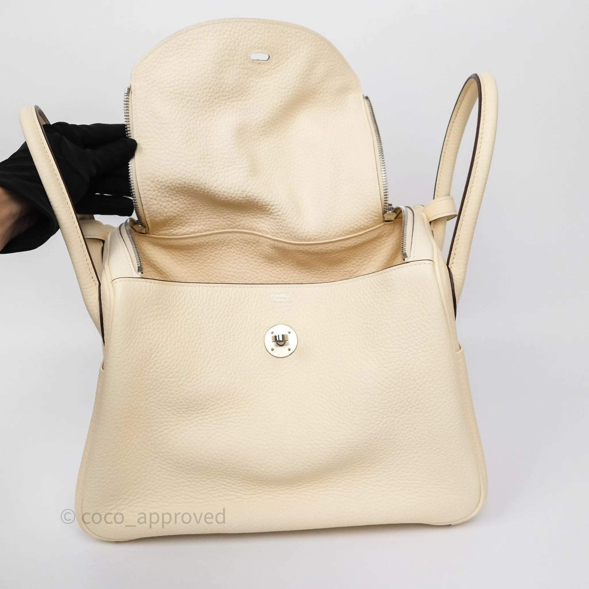 Herms Lindy 30 Nata I2 Clemence Palladium Hardware