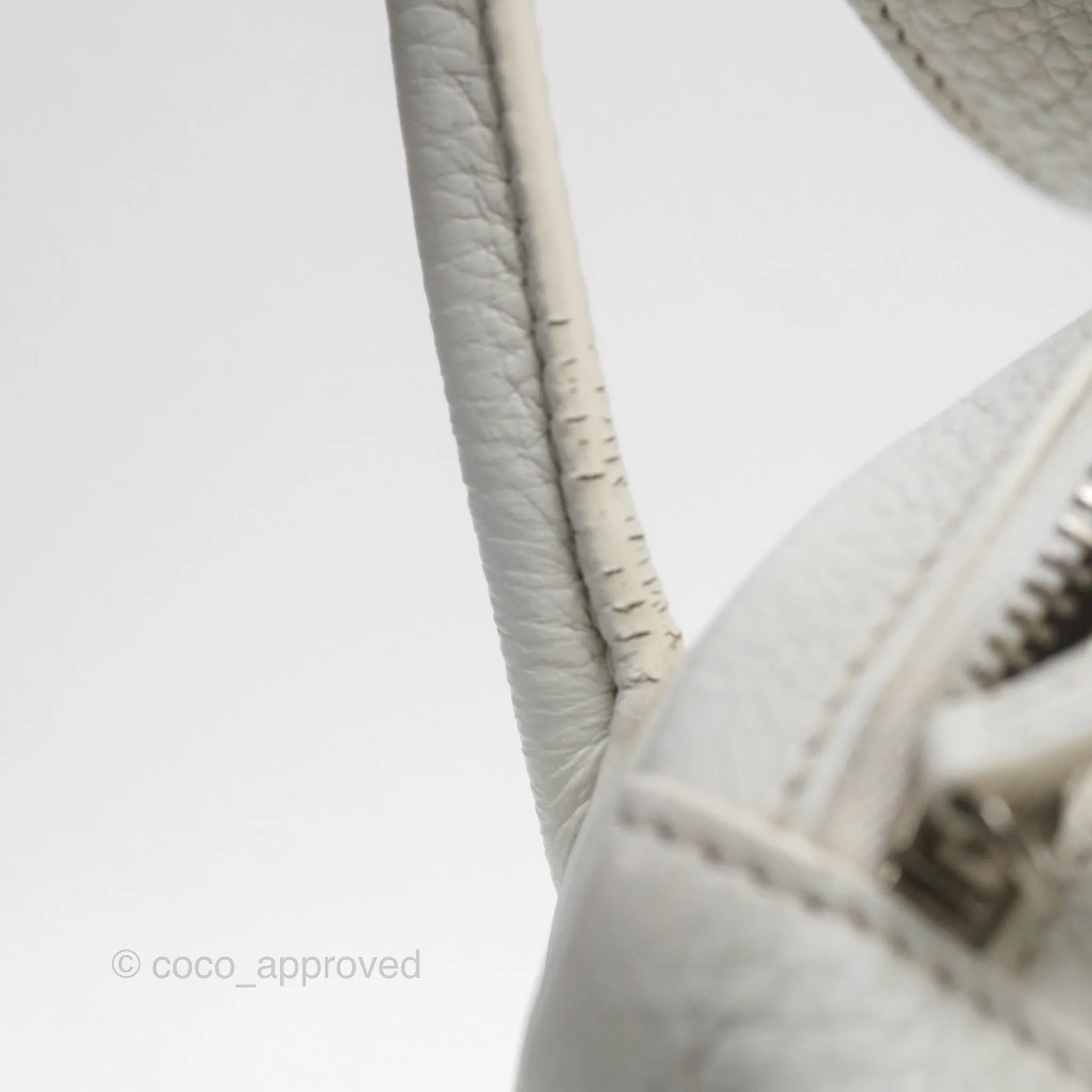 Herms Lindy 30 White Clemence Palladium Hardware