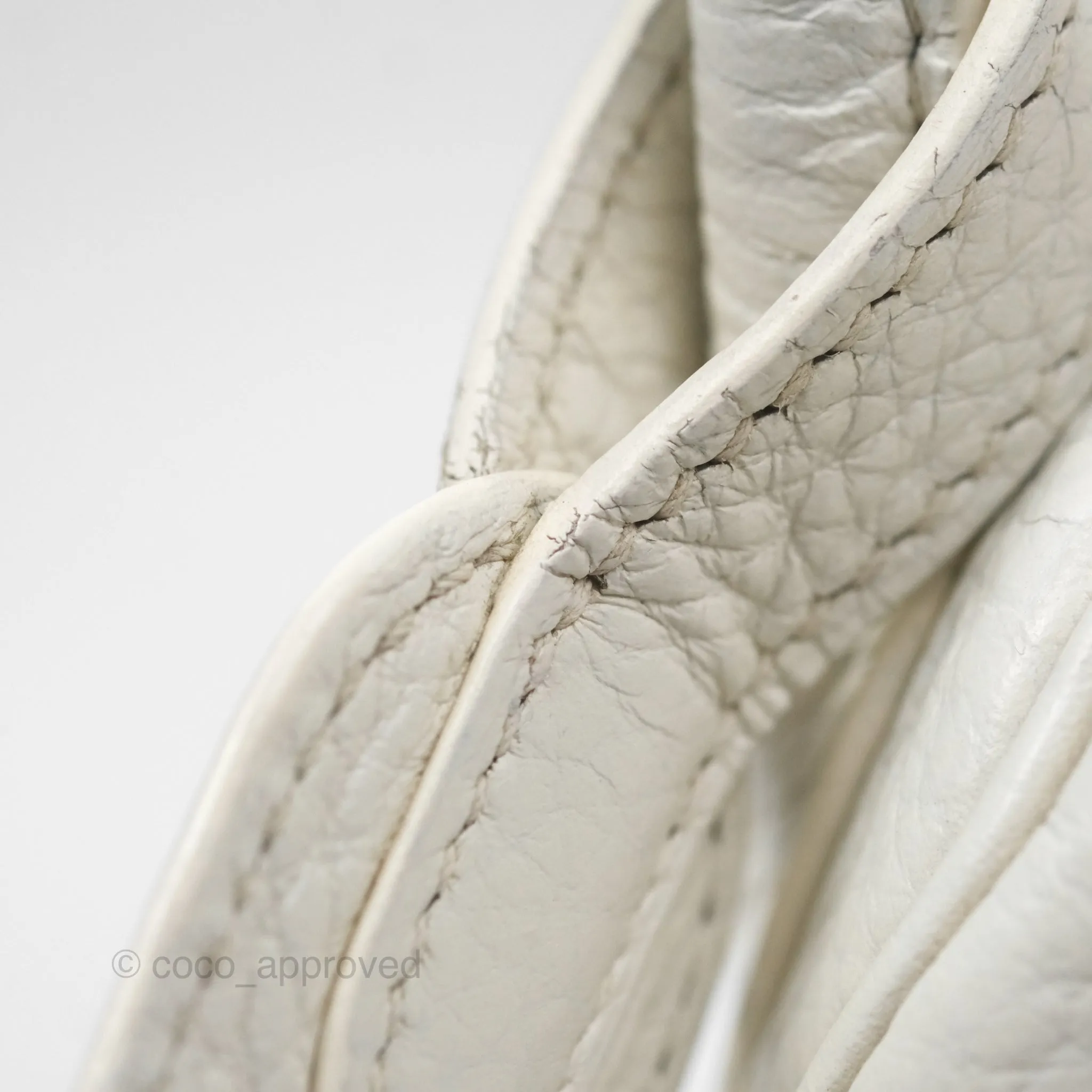 Herms Lindy 30 White Clemence Palladium Hardware
