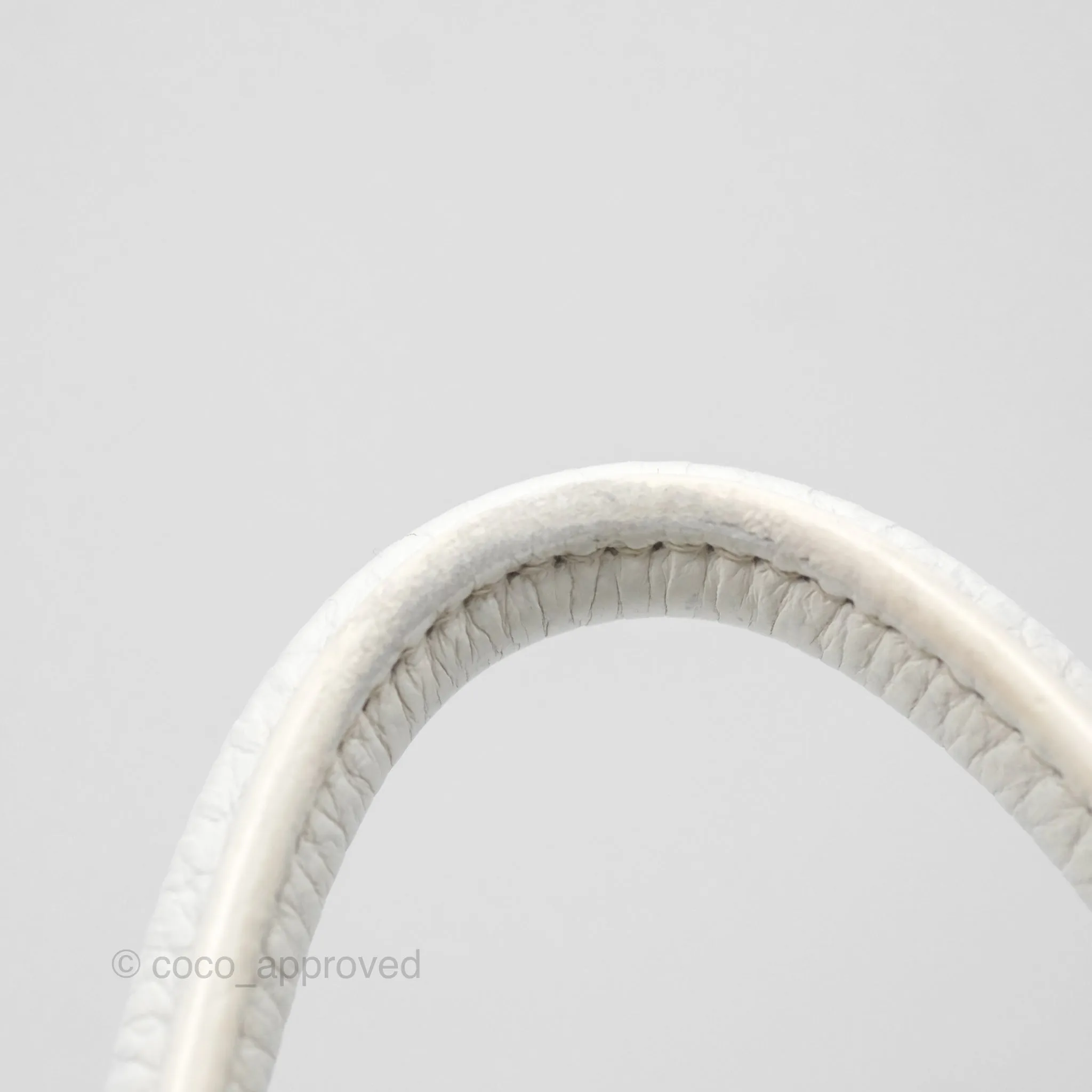 Herms Lindy 30 White Clemence Palladium Hardware