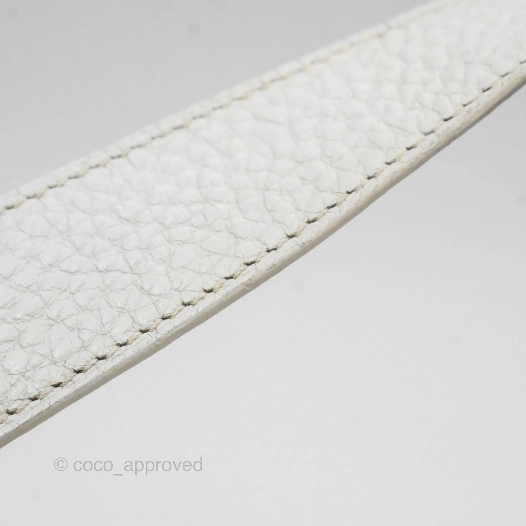 Herms Lindy 30 White Clemence Palladium Hardware