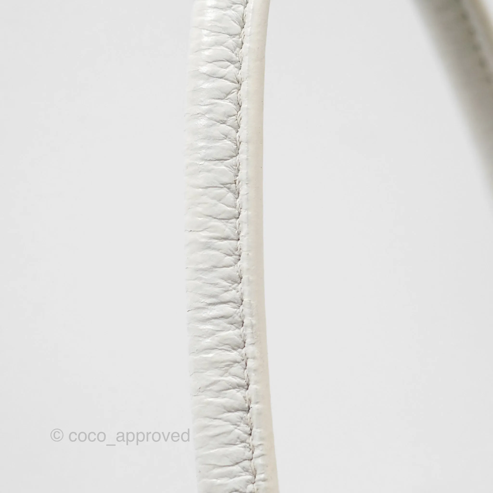 Herms Lindy 30 White Clemence Palladium Hardware
