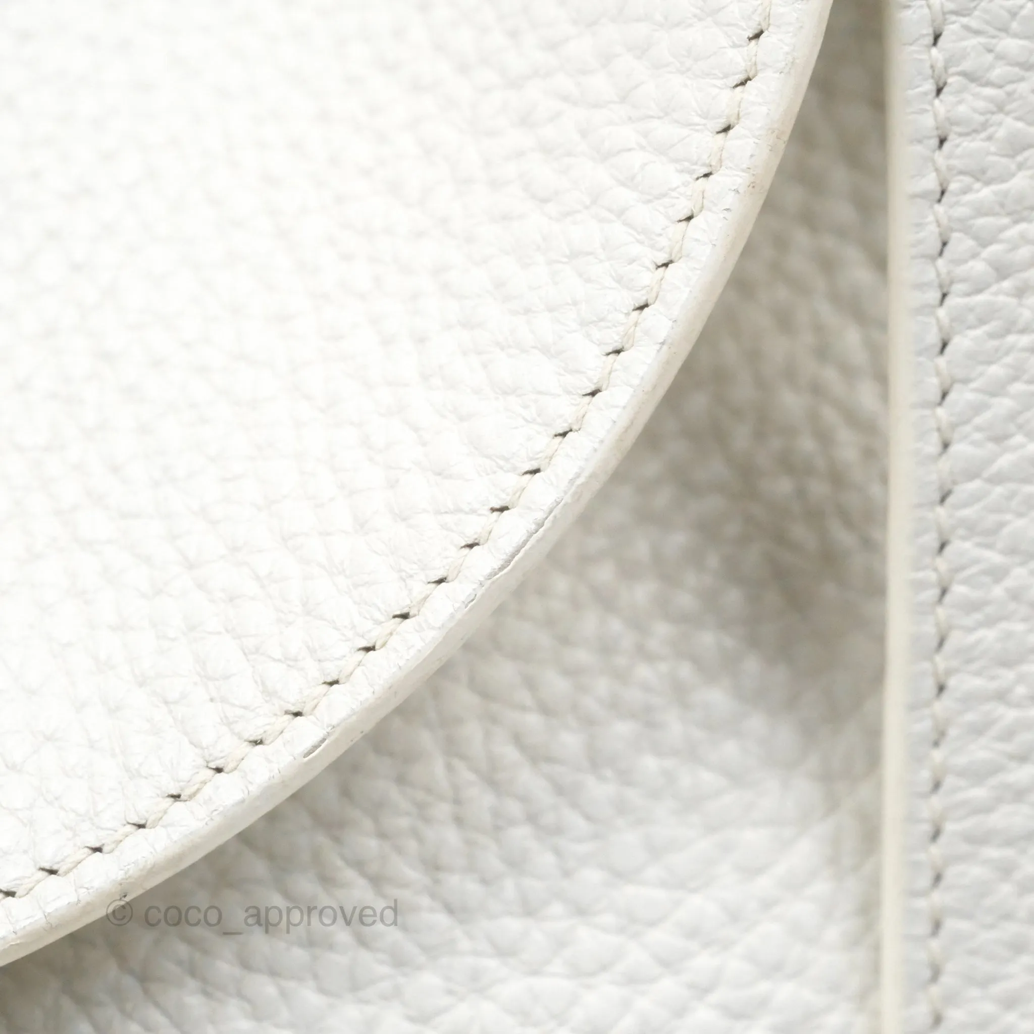 Herms Lindy 30 White Clemence Palladium Hardware