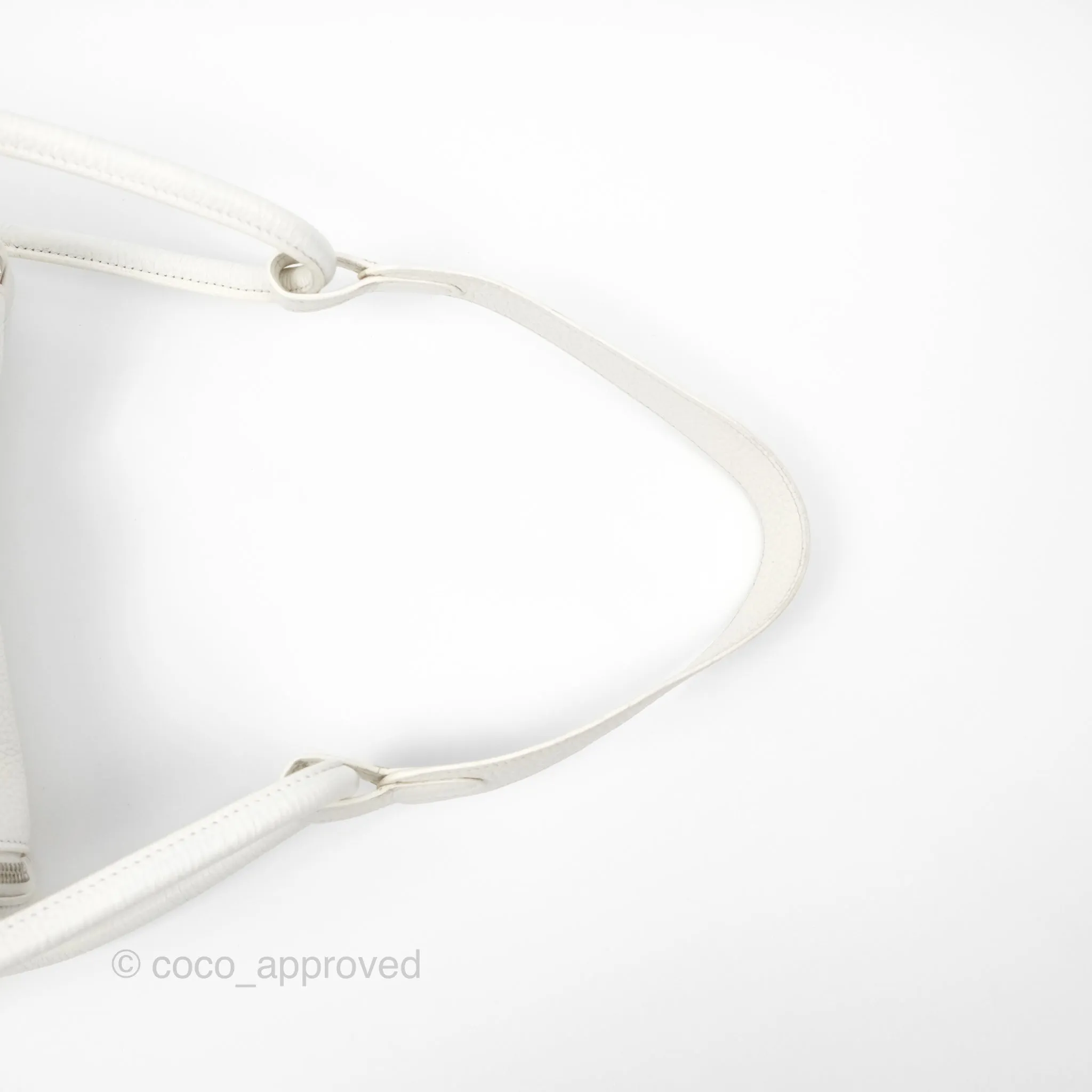 Herms Lindy 30 White Clemence Palladium Hardware