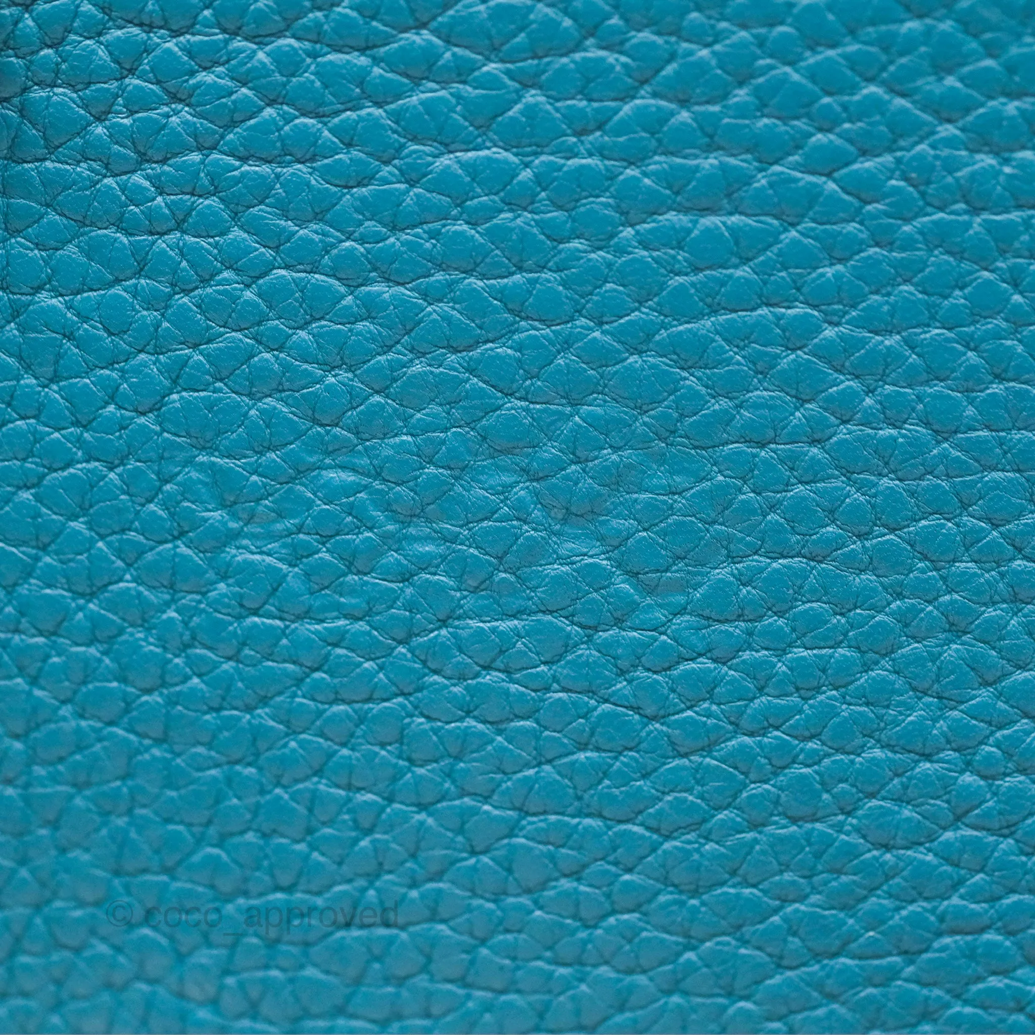 Herms Lindy 34 Blue Jean Clemence Palladium Hardware