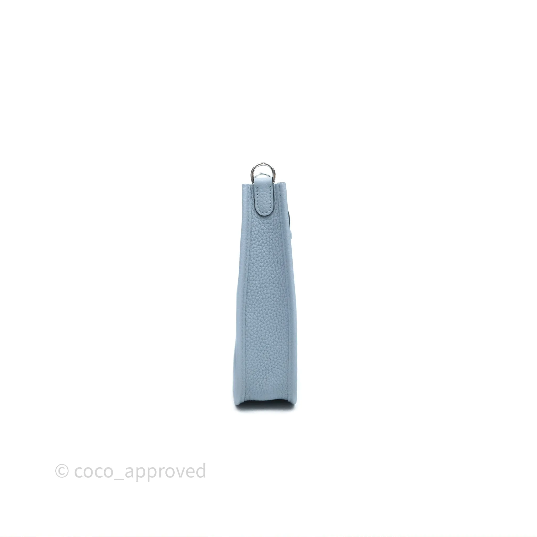 Herms Mini Evelyne 16 Amazone Bleu Lin Taurillon Clemence Palladium Hardware