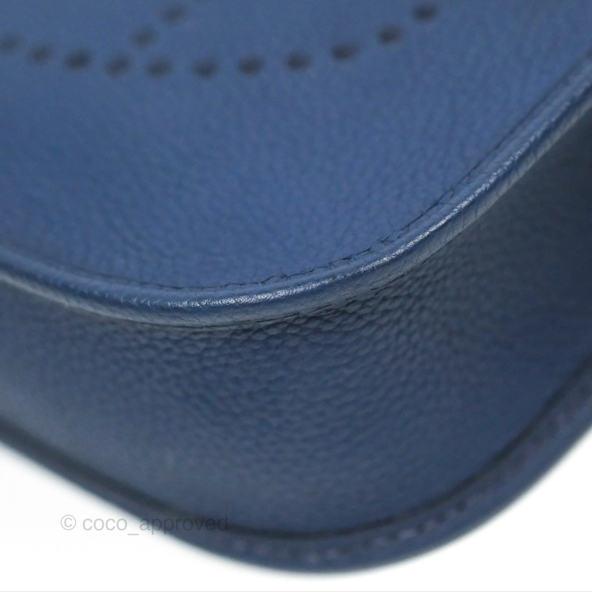 Herms Mini Evelyne 16 Amazone Bleu Saphir/ Bleu Indigo Gold Hardware