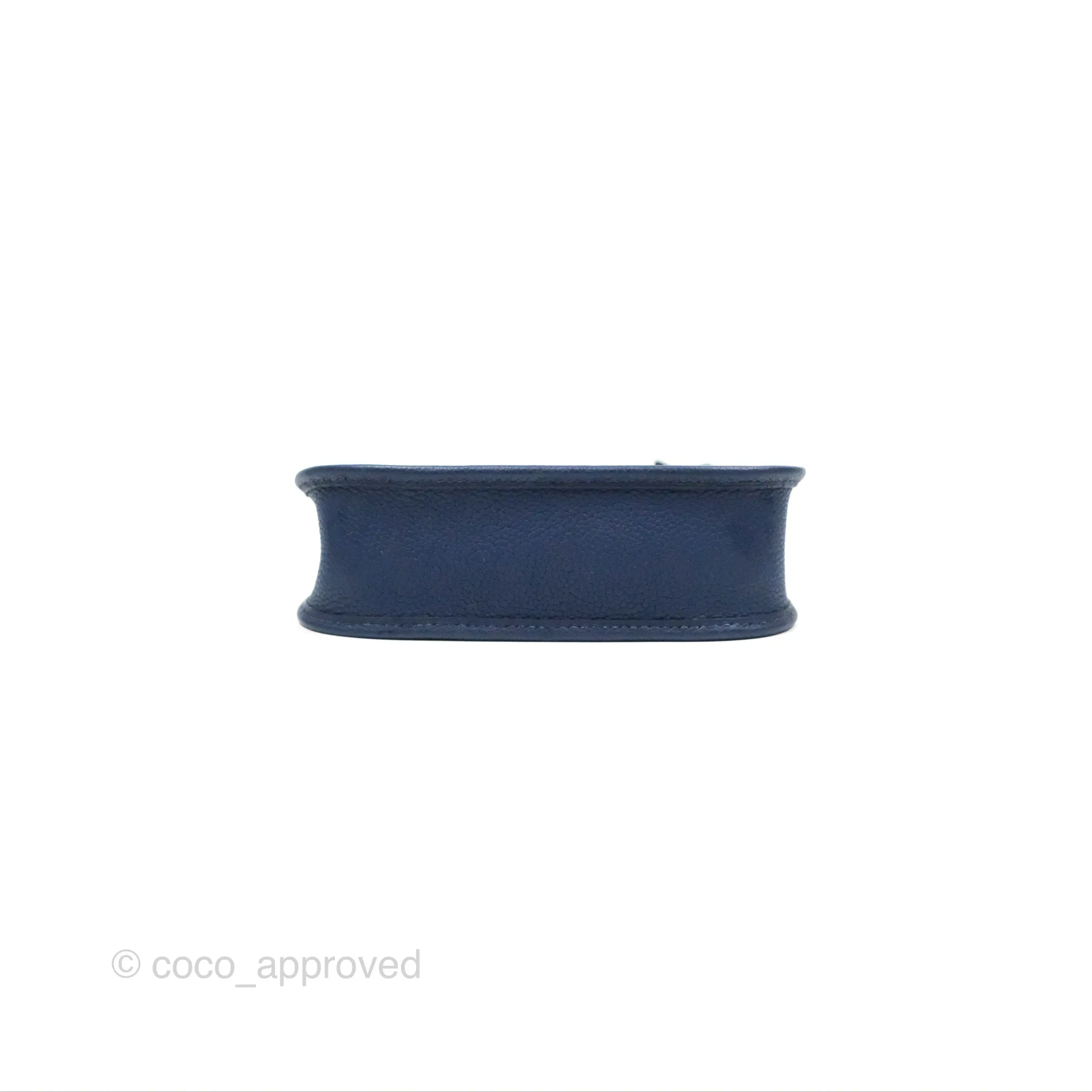 Herms Mini Evelyne 16 Amazone Bleu Saphir/ Bleu Indigo Gold Hardware