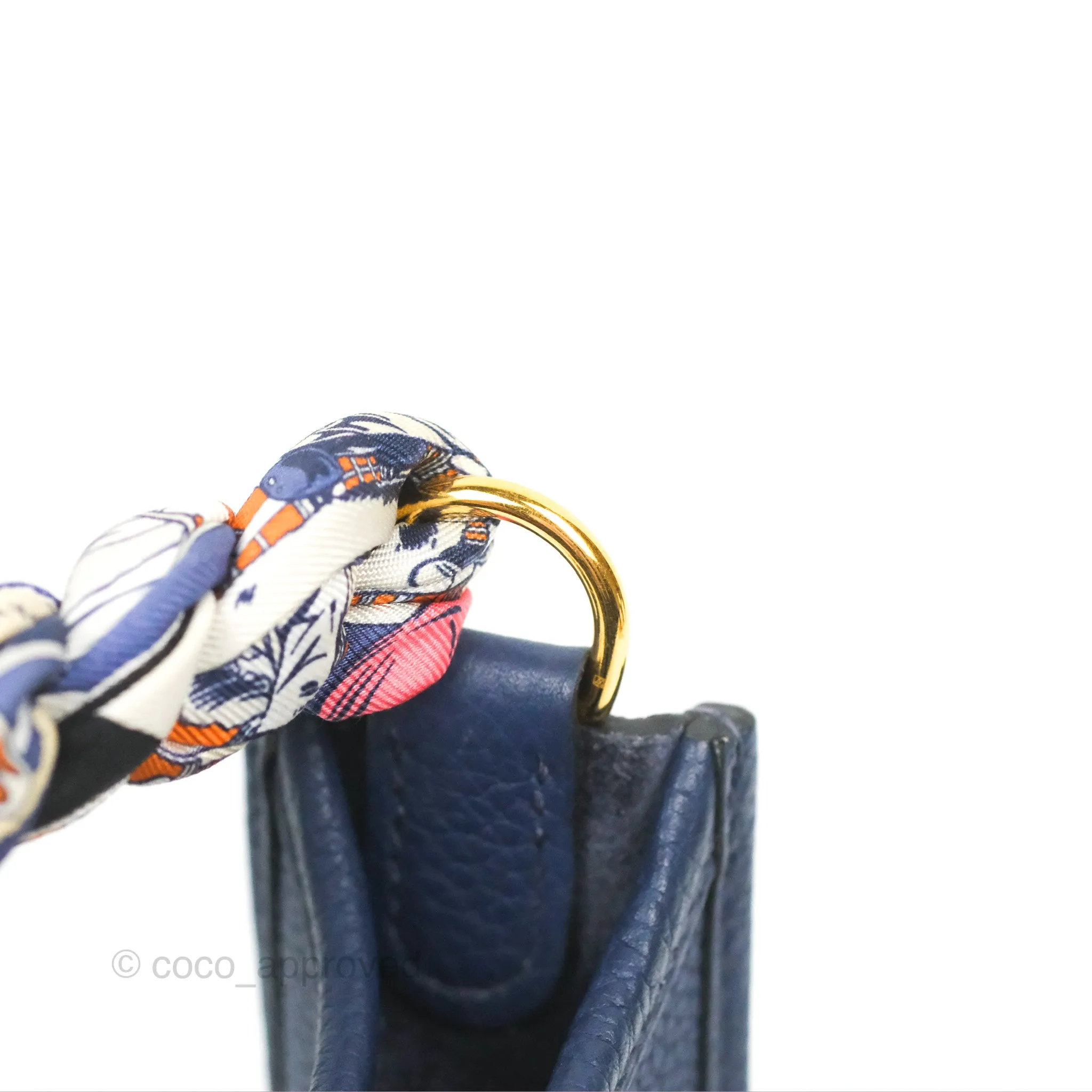 Herms Mini Evelyne 16 Amazone Bleu Saphir/ Bleu Indigo Gold Hardware