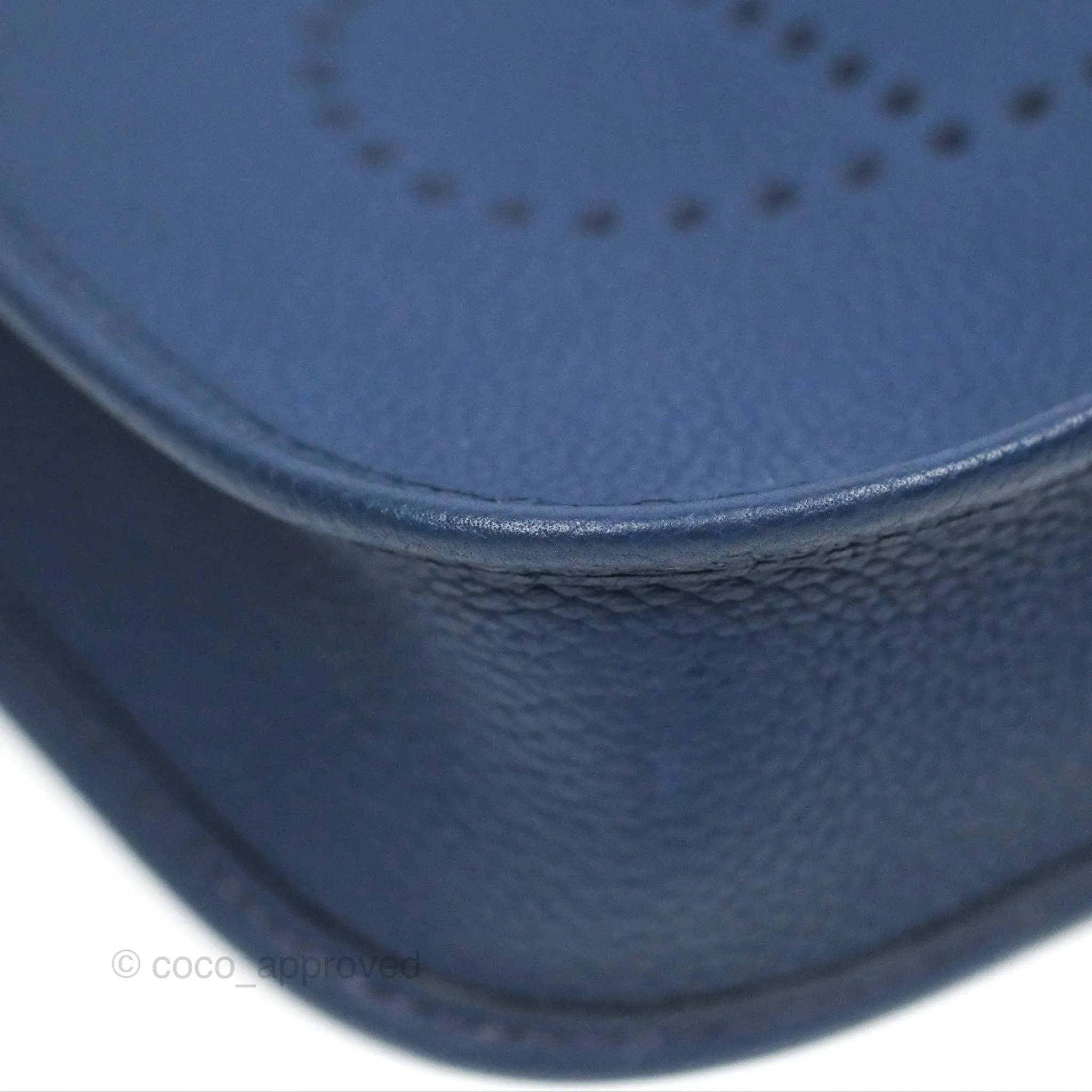 Herms Mini Evelyne 16 Amazone Bleu Saphir/ Bleu Indigo Gold Hardware