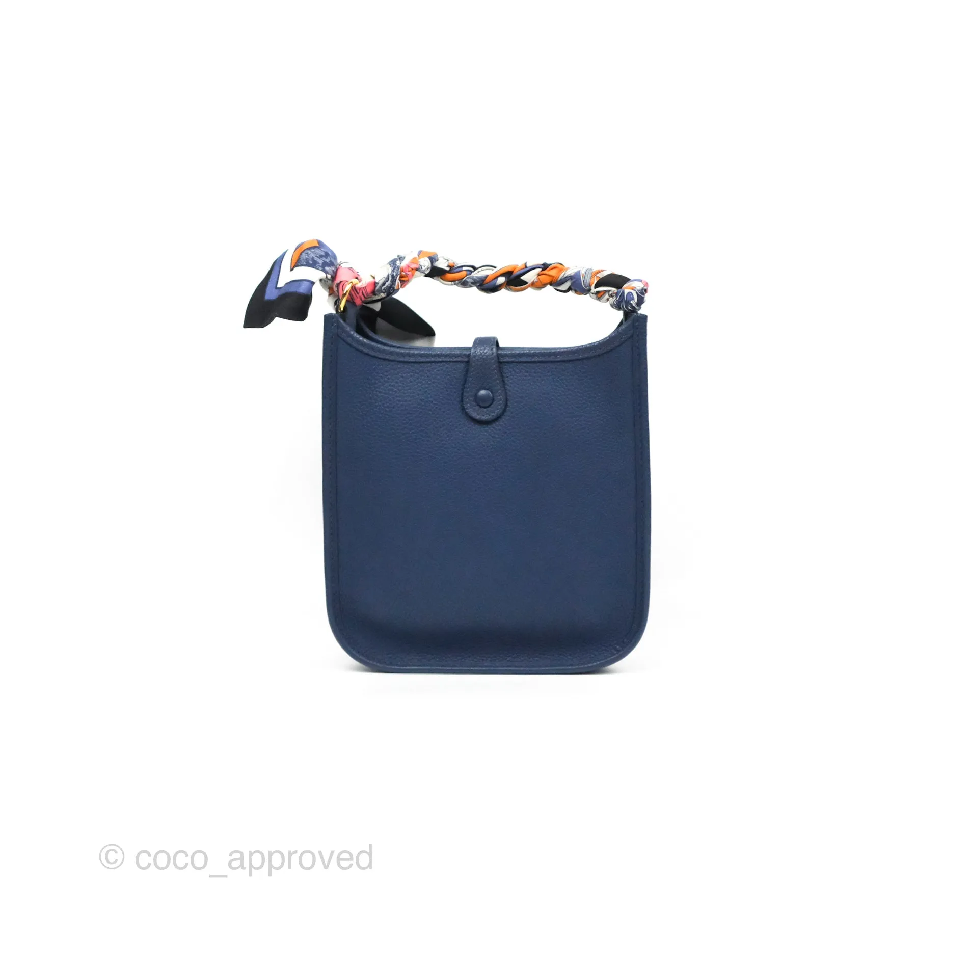 Herms Mini Evelyne 16 Amazone Bleu Saphir/ Bleu Indigo Gold Hardware