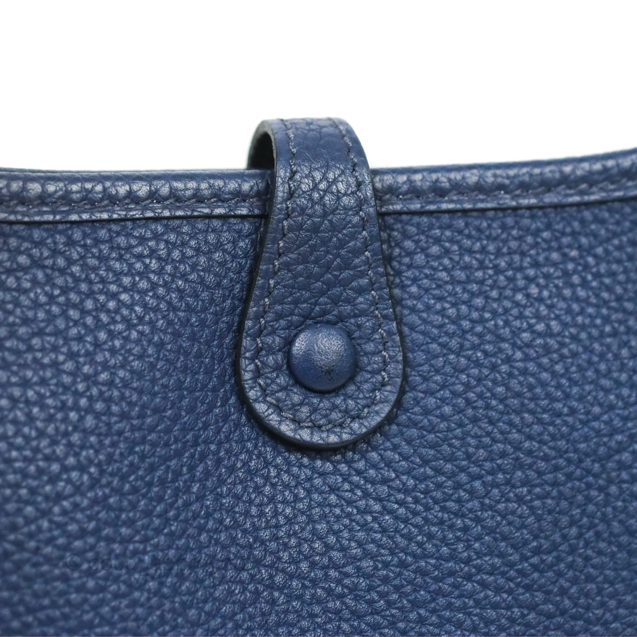 Herms Mini Evelyne 16 Amazone Bleu Saphir/ Bleu Indigo Gold Hardware