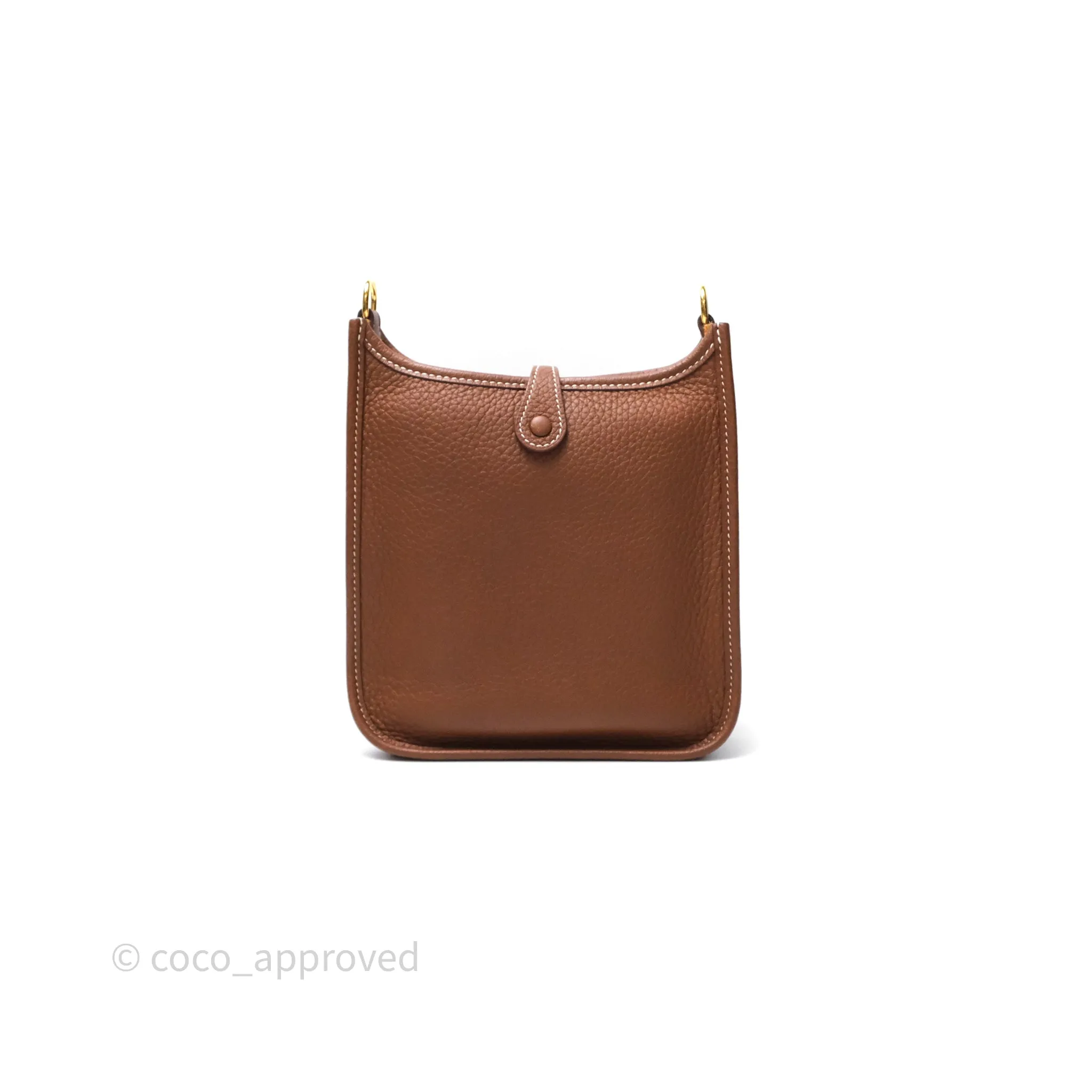 Herms Mini Evelyne 16 Amazone Gold 37 Clemence Gold Hardware