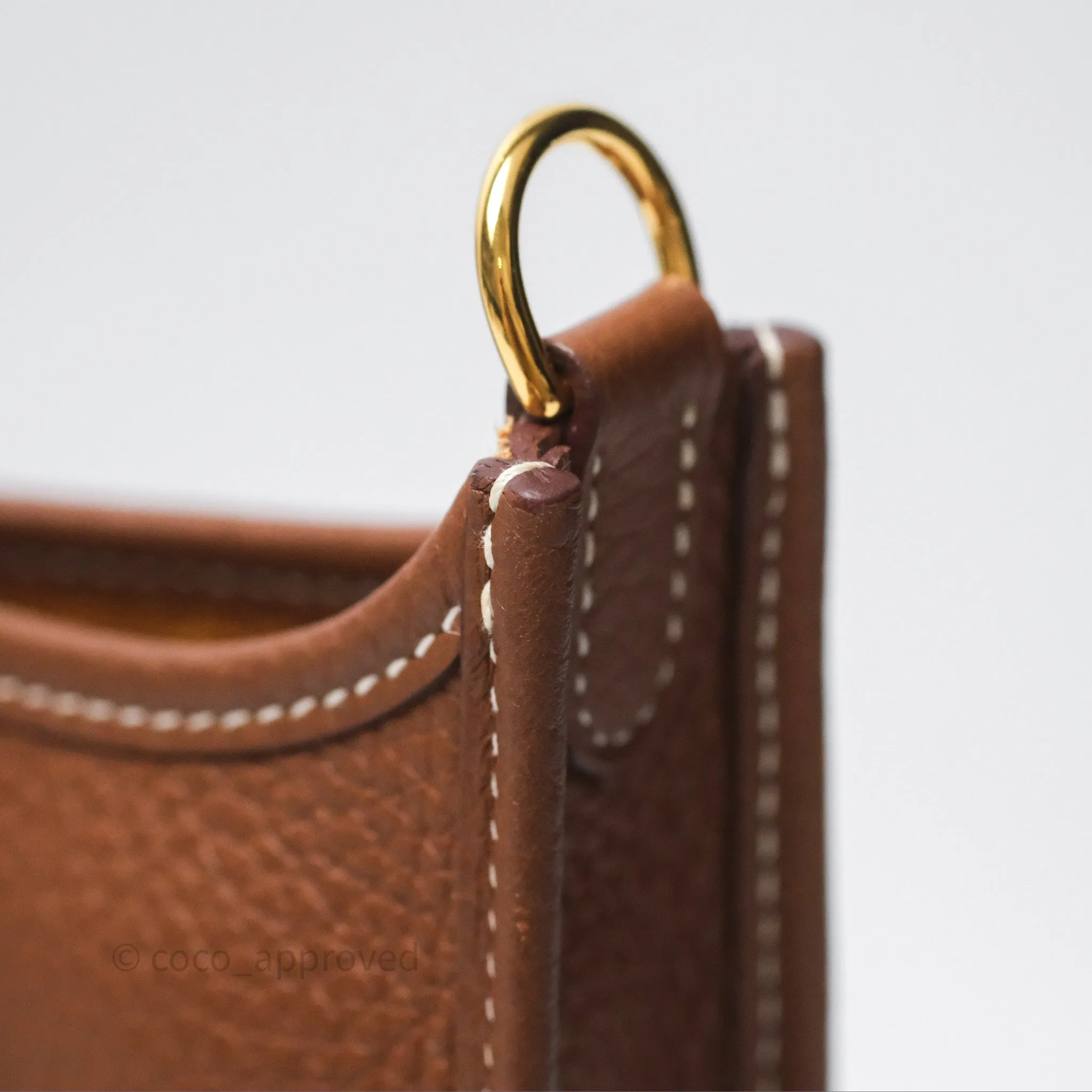 Herms Mini Evelyne 16 Amazone Gold 37 Clemence Gold Hardware