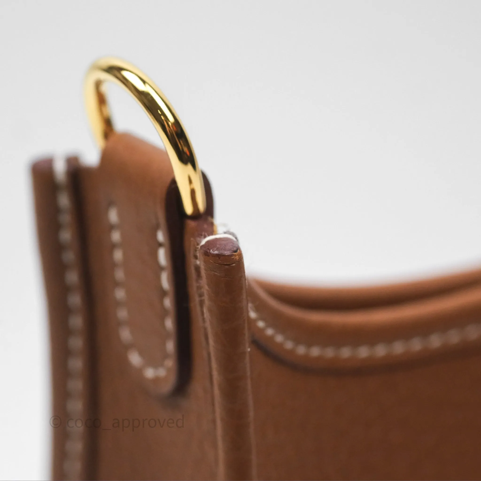 Herms Mini Evelyne 16 Amazone Gold 37 Clemence Gold Hardware