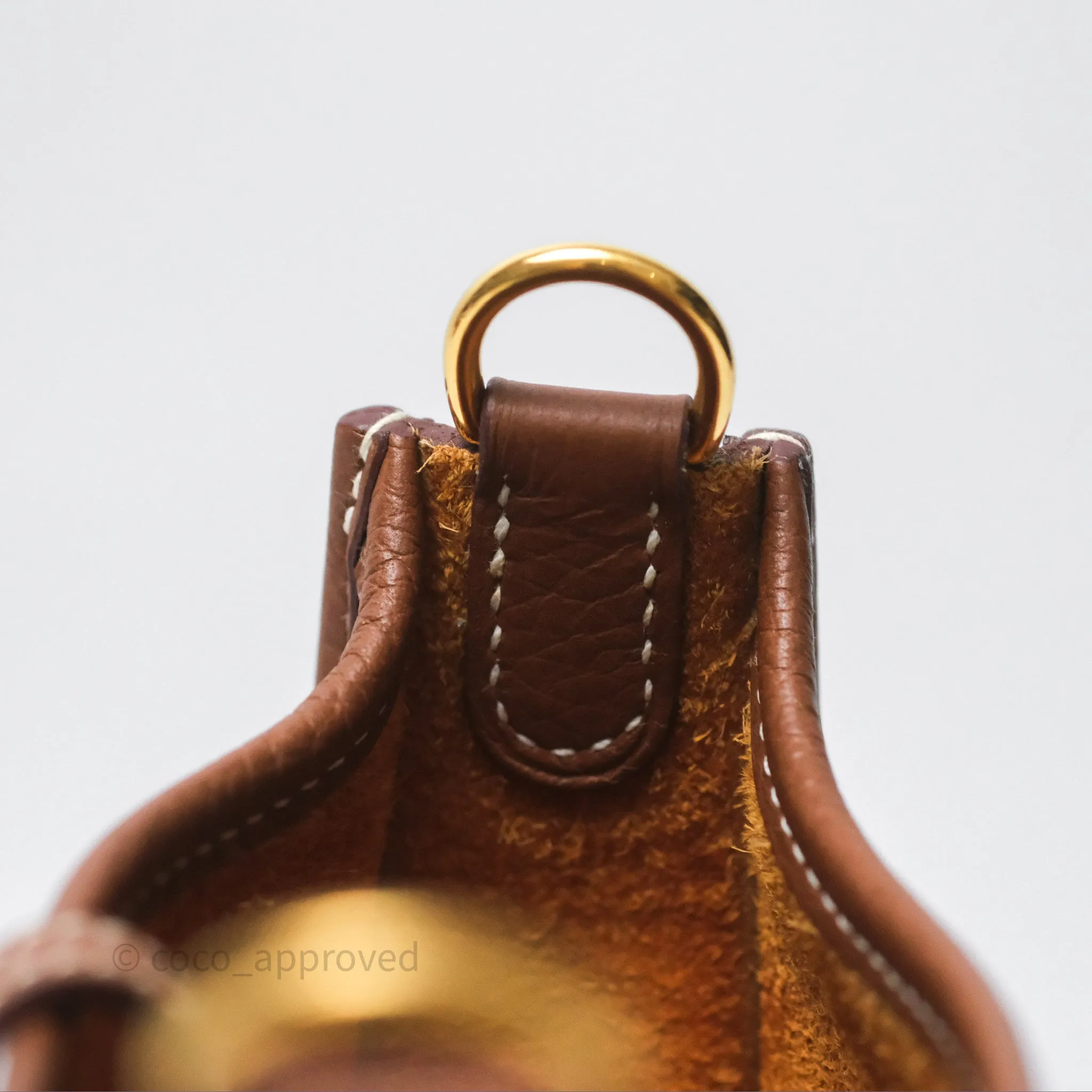 Herms Mini Evelyne 16 Amazone Gold 37 Clemence Gold Hardware
