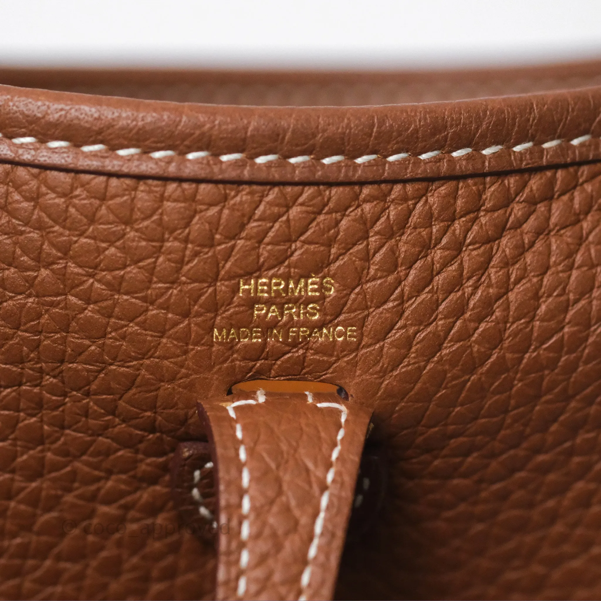 Herms Mini Evelyne 16 Amazone Gold 37 Clemence Gold Hardware