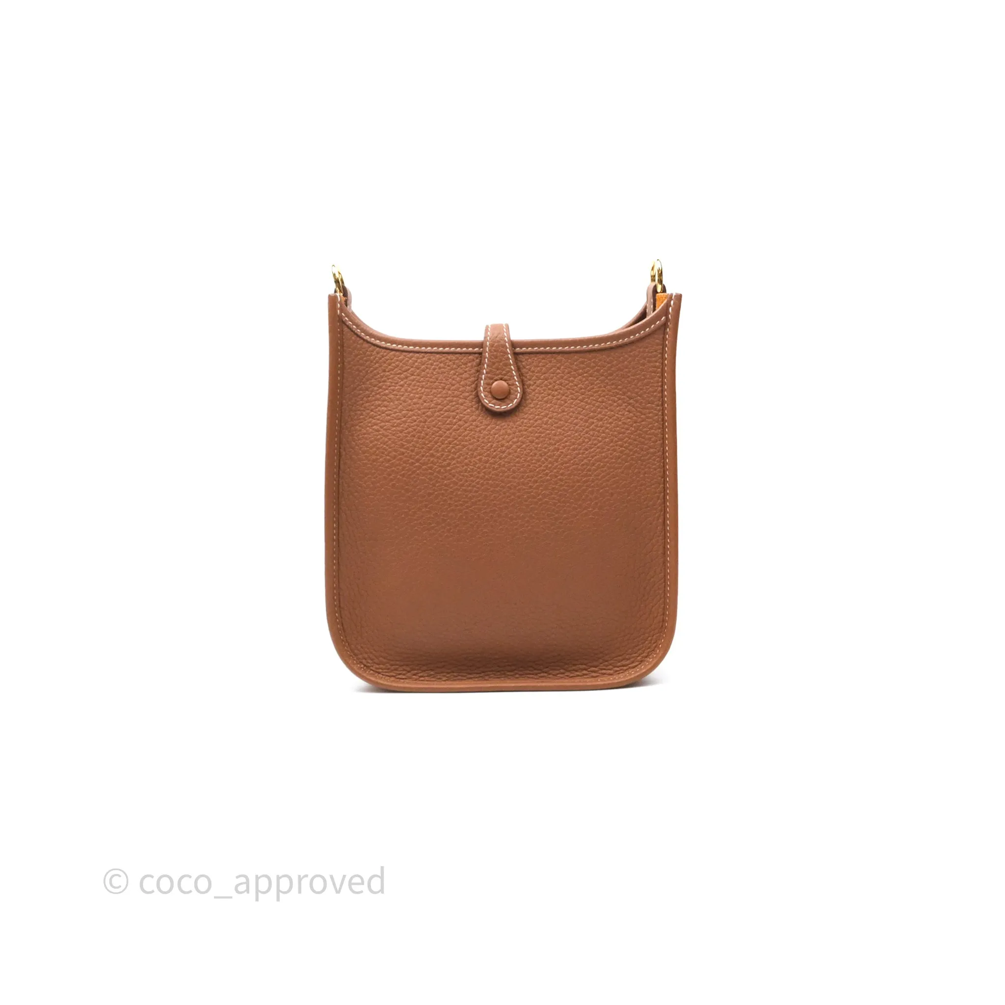Herms Mini Evelyne 16 Amazone Gold 37 Clemence Gold Hardware