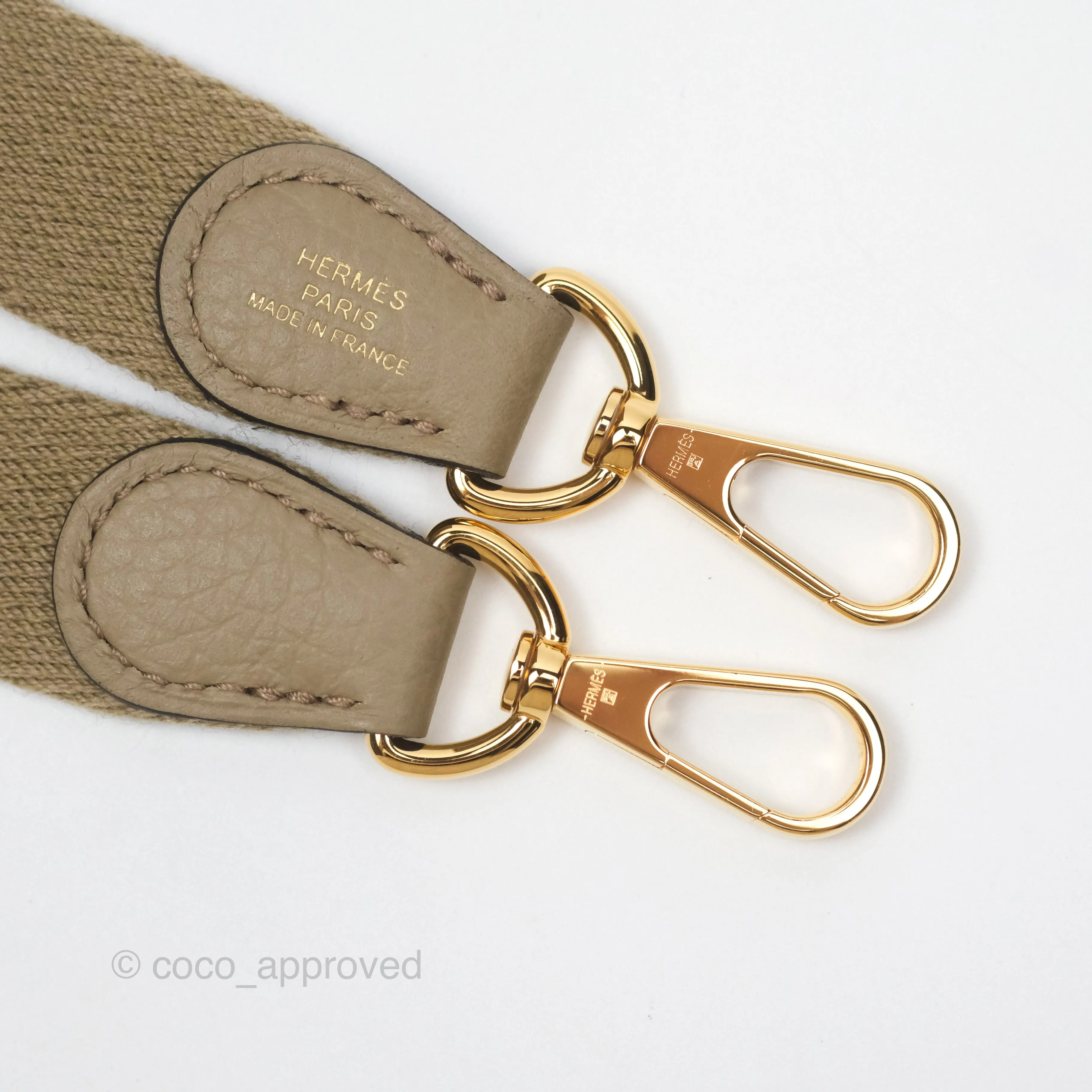 Herms Mini Evelyne 16 Beige Marfa 8Q Clemence Gold Hardware