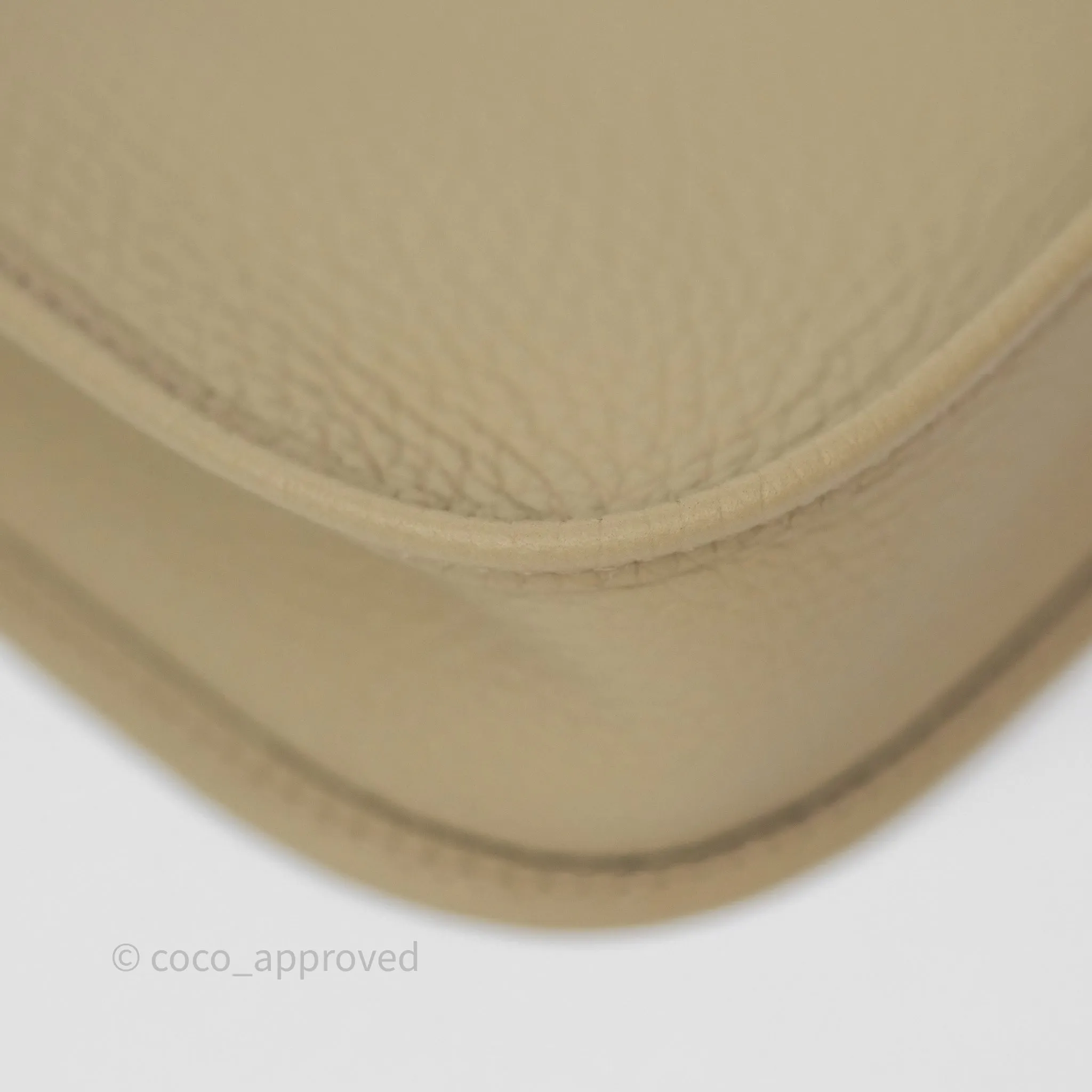 Herms Mini Evelyne 16 Beige Marfa 8Q Clemence Gold Hardware
