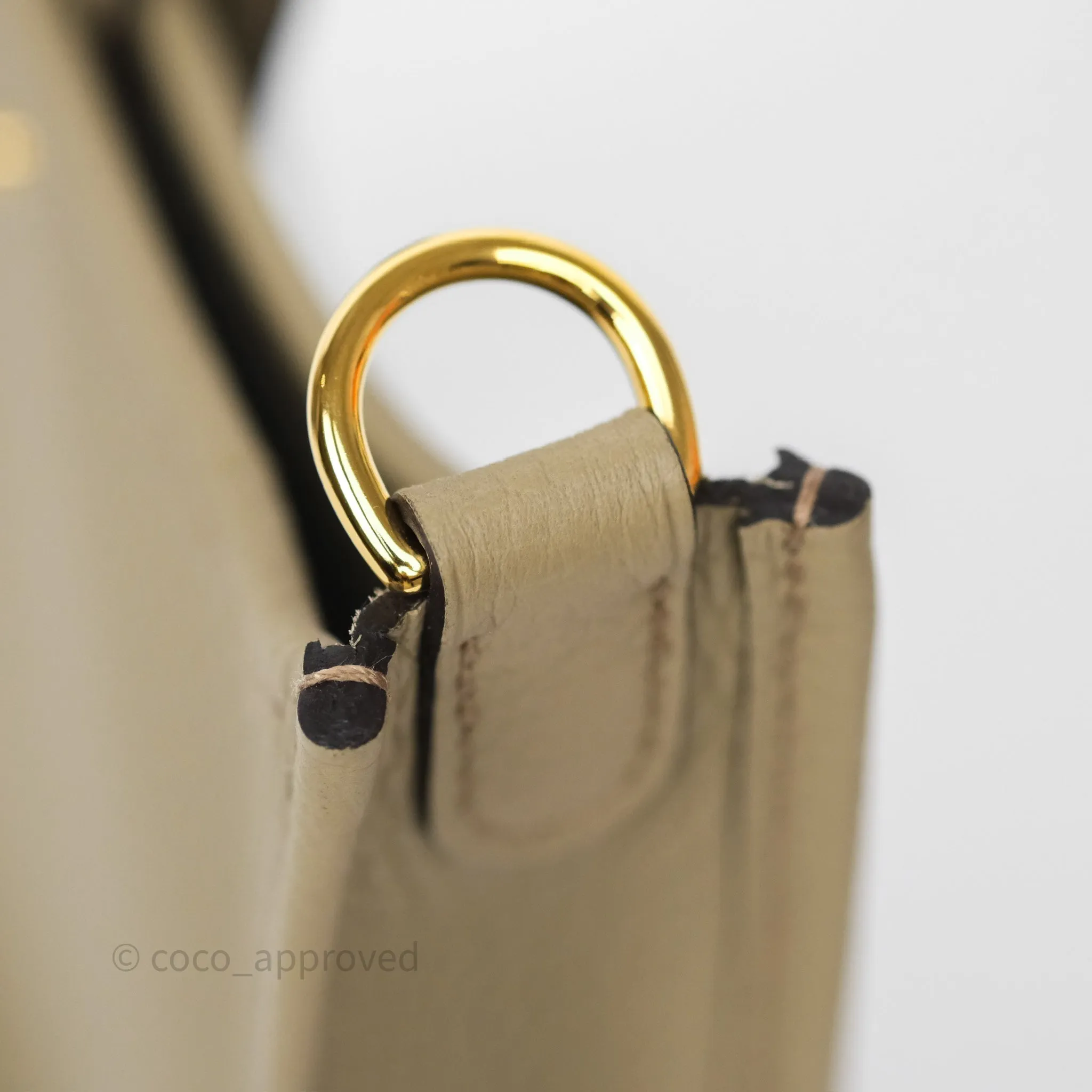 Herms Mini Evelyne 16 Beige Marfa 8Q Clemence Gold Hardware
