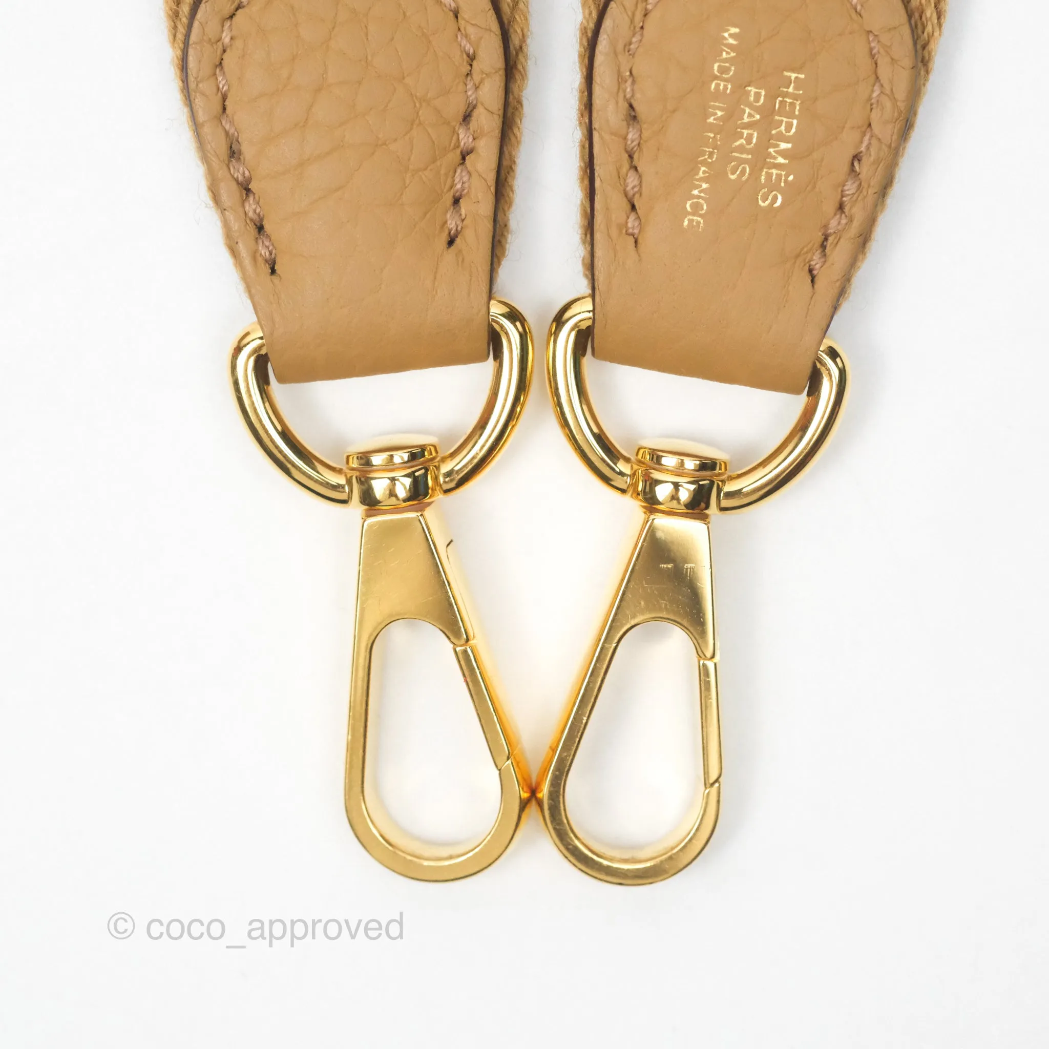 Herms Mini Evelyne 16 Biscuit 48 Clemence Gold Hardware