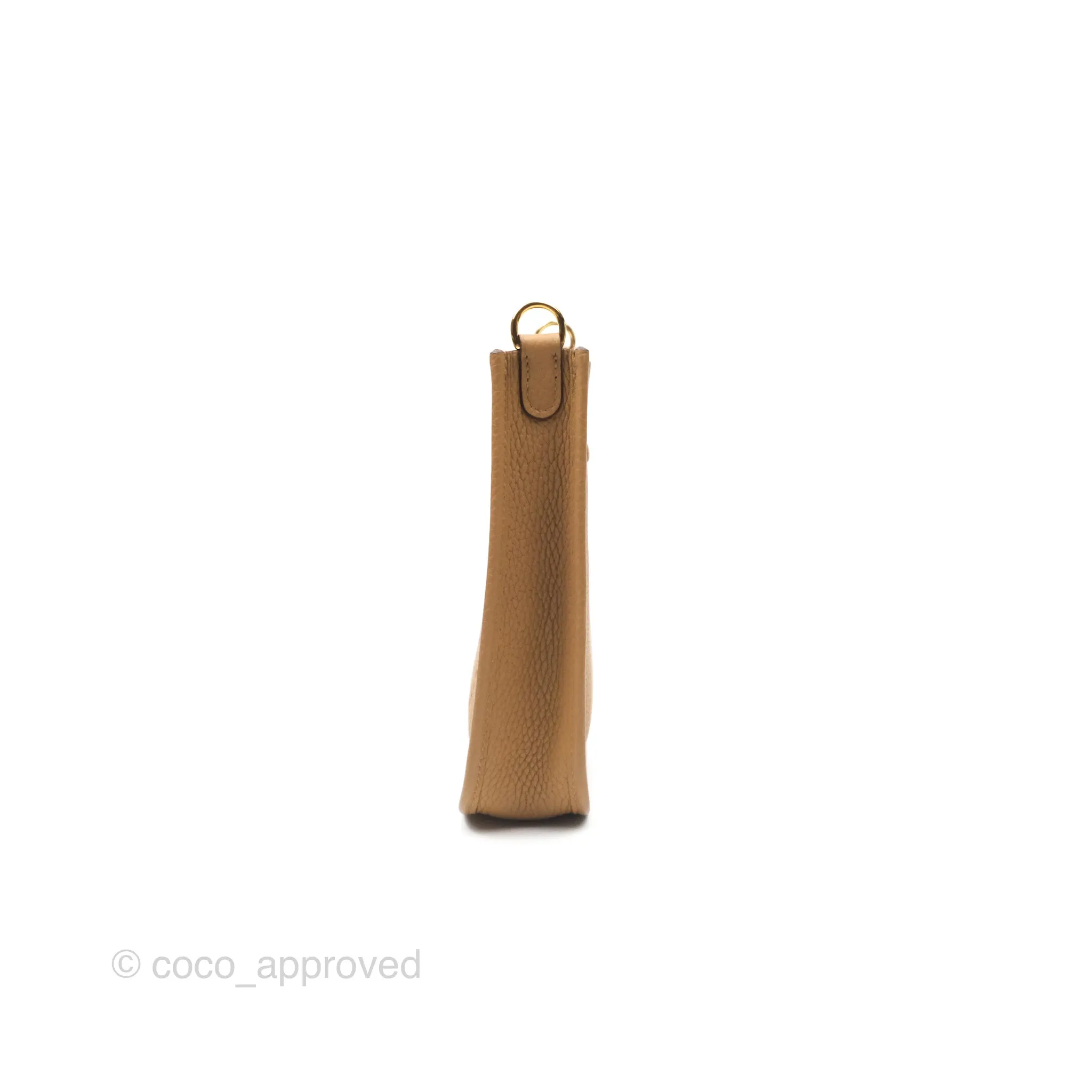 Herms Mini Evelyne 16 Biscuit 48 Clemence Gold Hardware