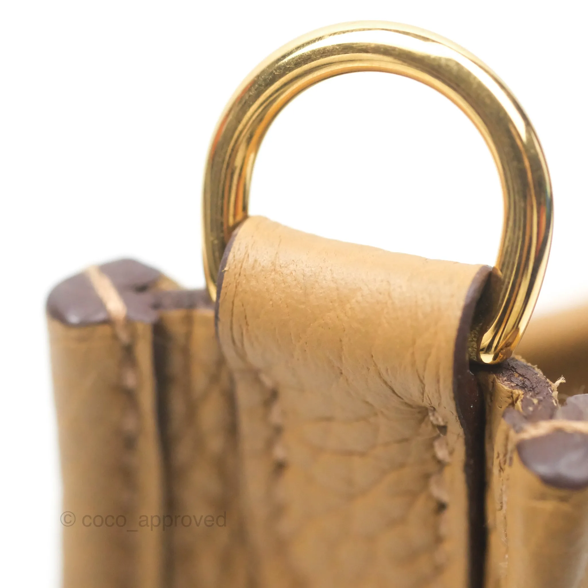 Herms Mini Evelyne 16 Biscuit 48 Clemence Gold Hardware