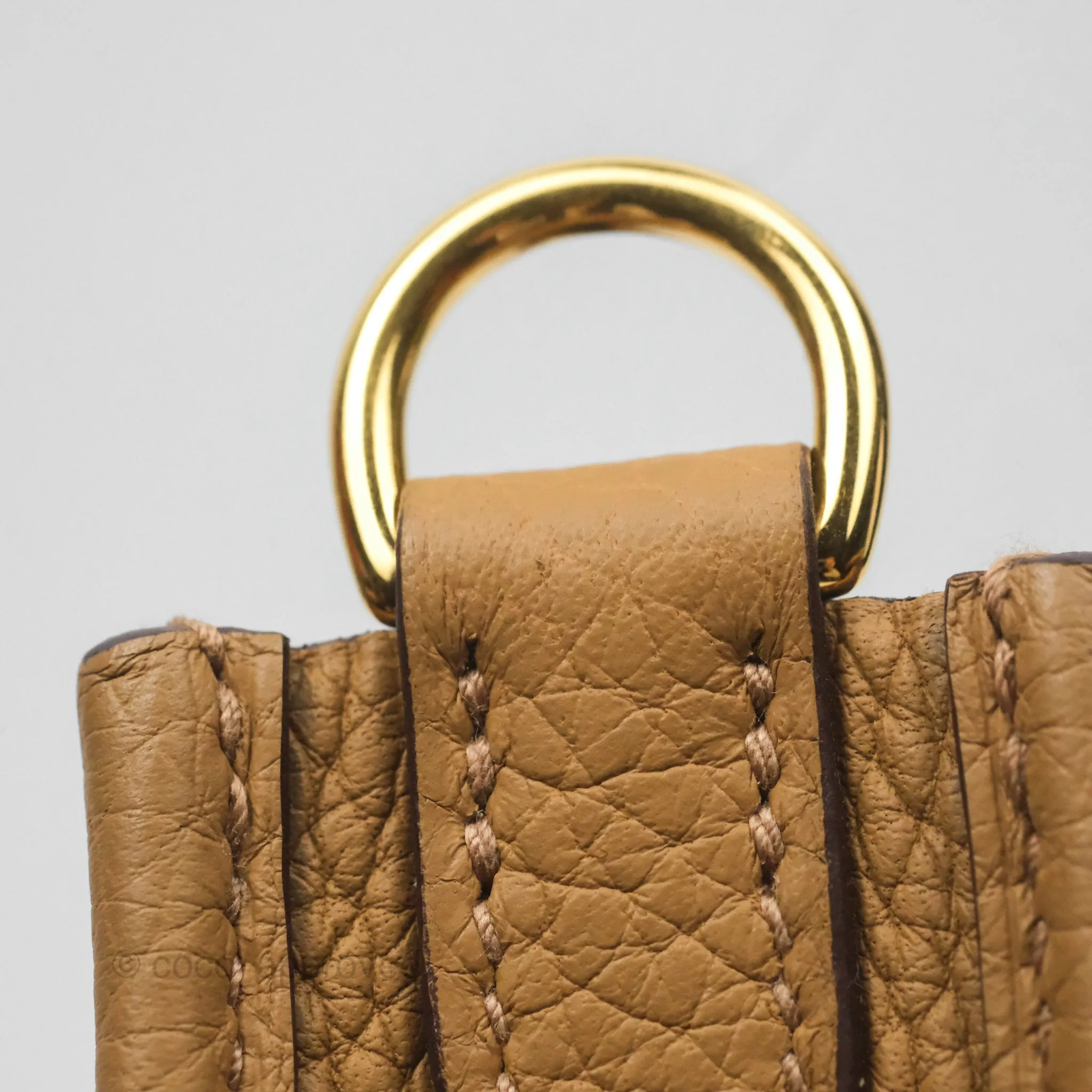 Herms Mini Evelyne 16 Biscuit 48 Clemence Gold Hardware