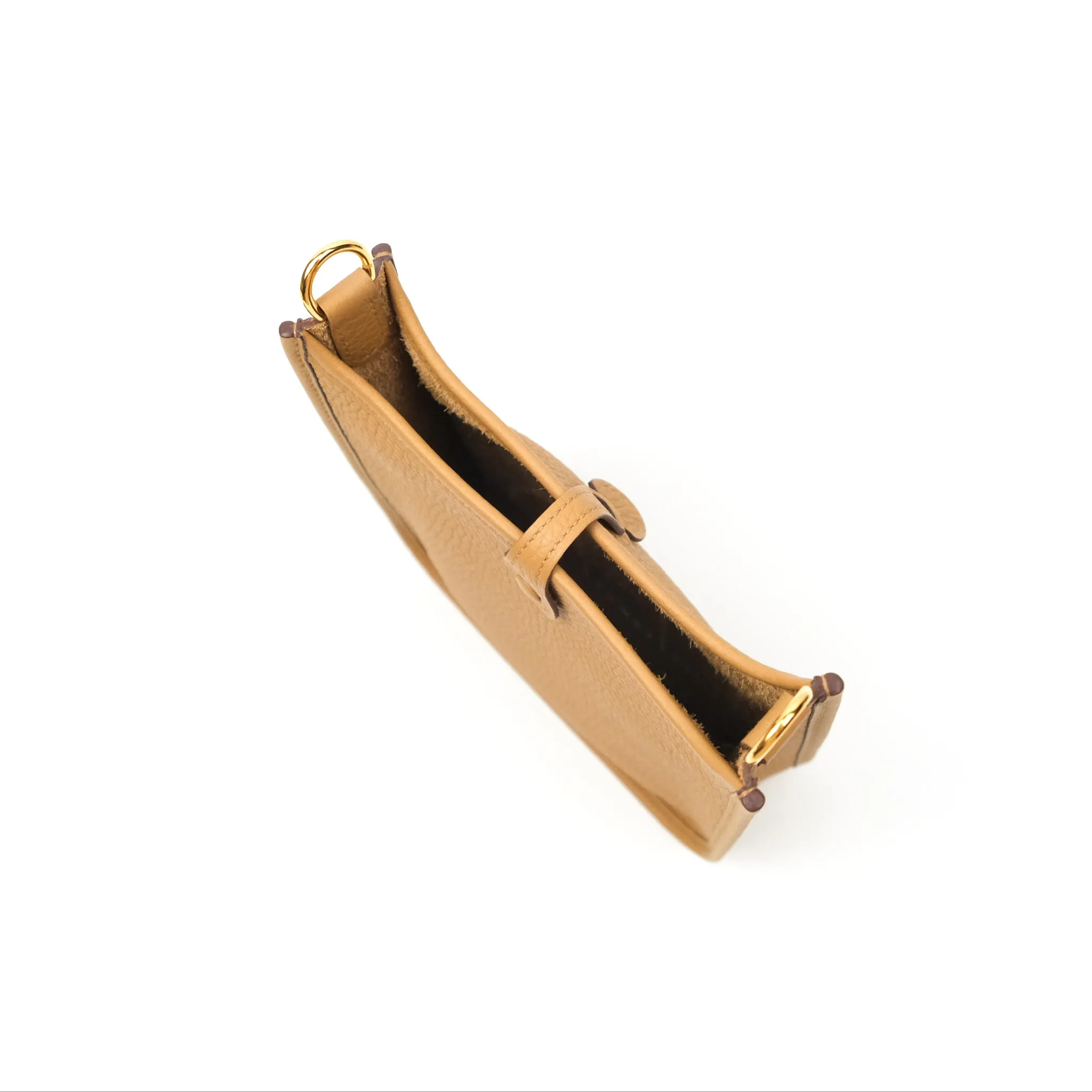Herms Mini Evelyne 16 Biscuit 48 Clemence Gold Hardware