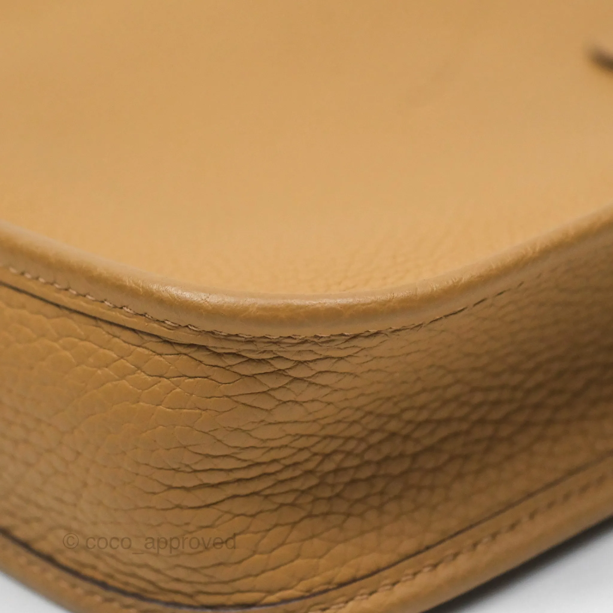Herms Mini Evelyne 16 Biscuit 48 Clemence Gold Hardware