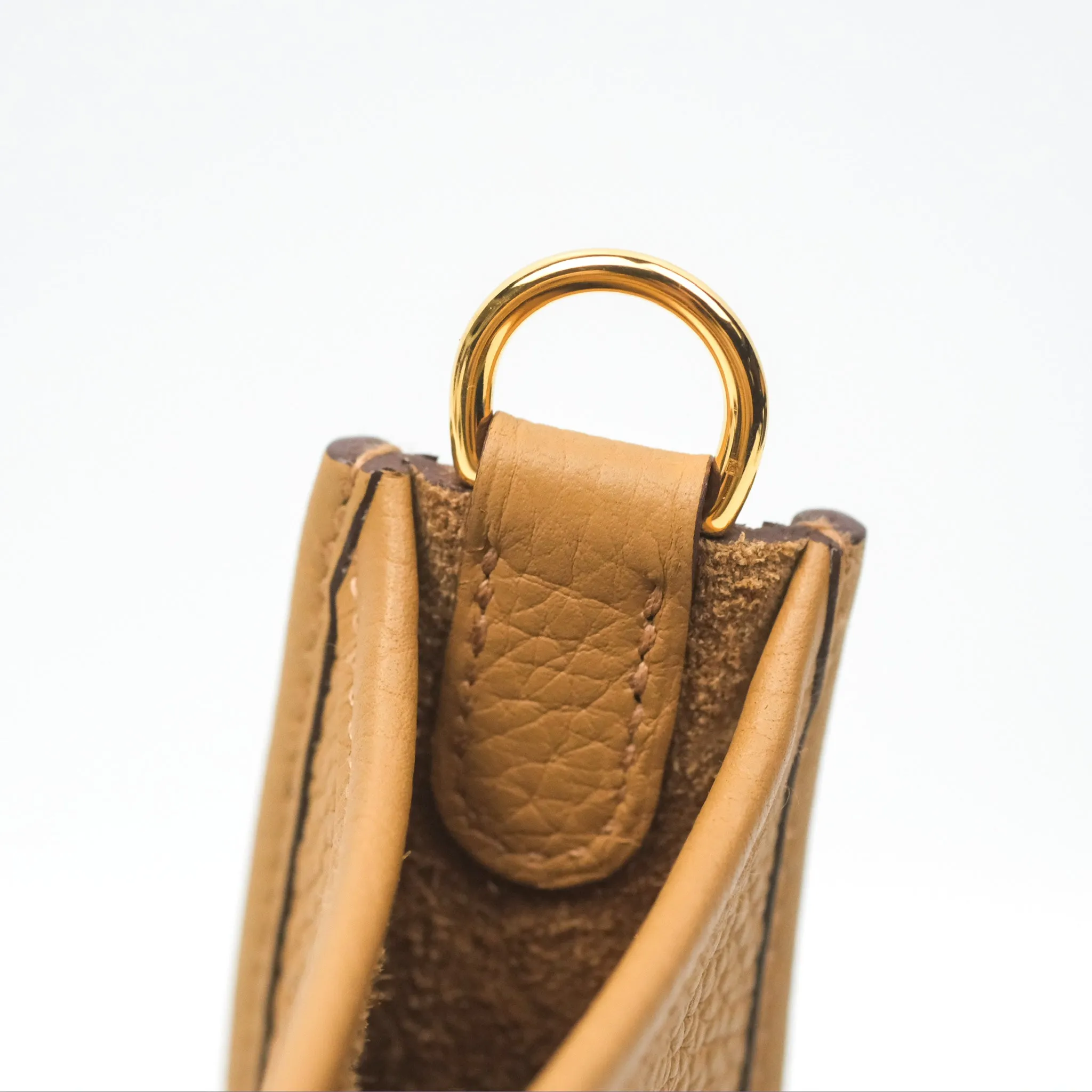 Herms Mini Evelyne 16 Biscuit 48 Clemence Gold Hardware