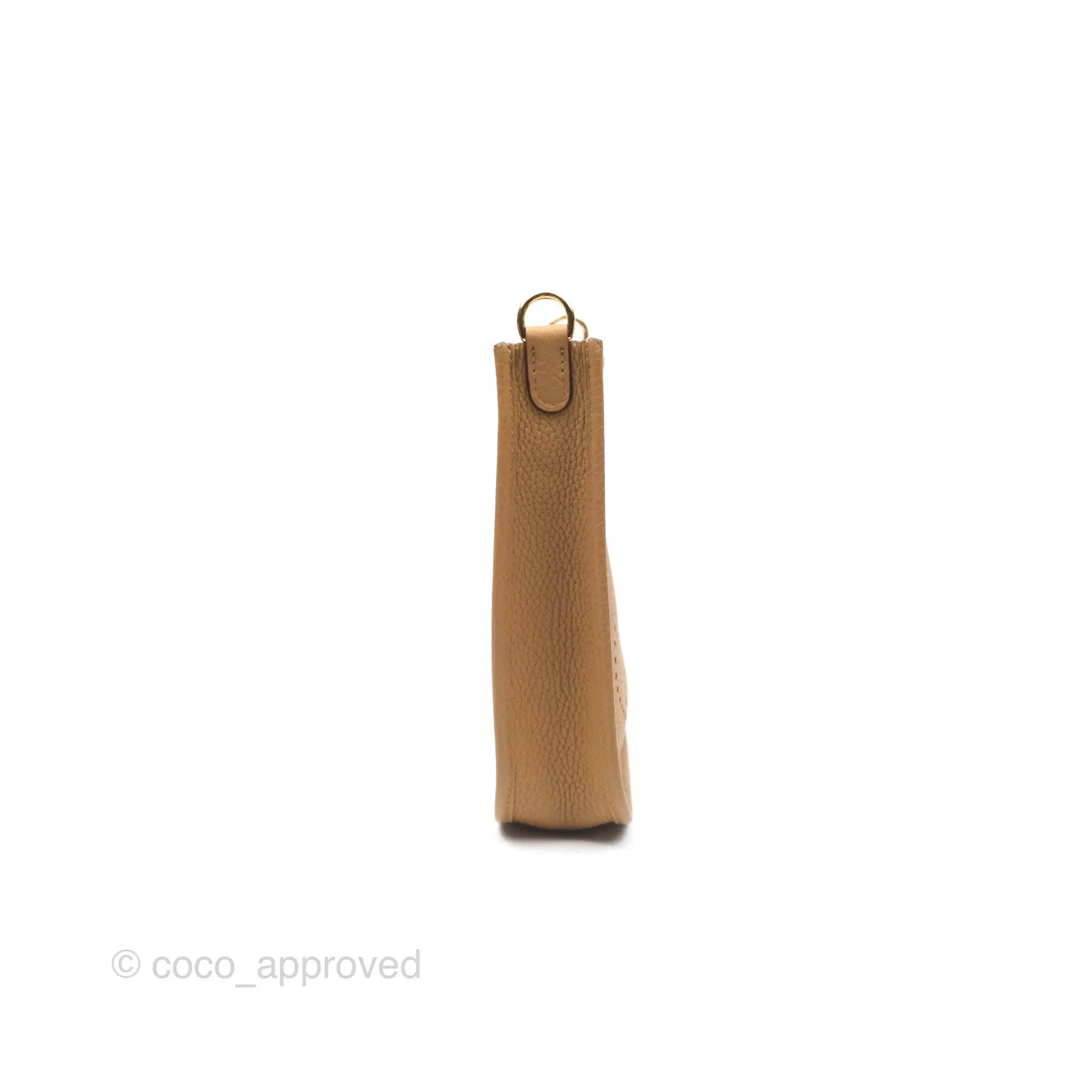 Herms Mini Evelyne 16 Biscuit 48 Clemence Gold Hardware