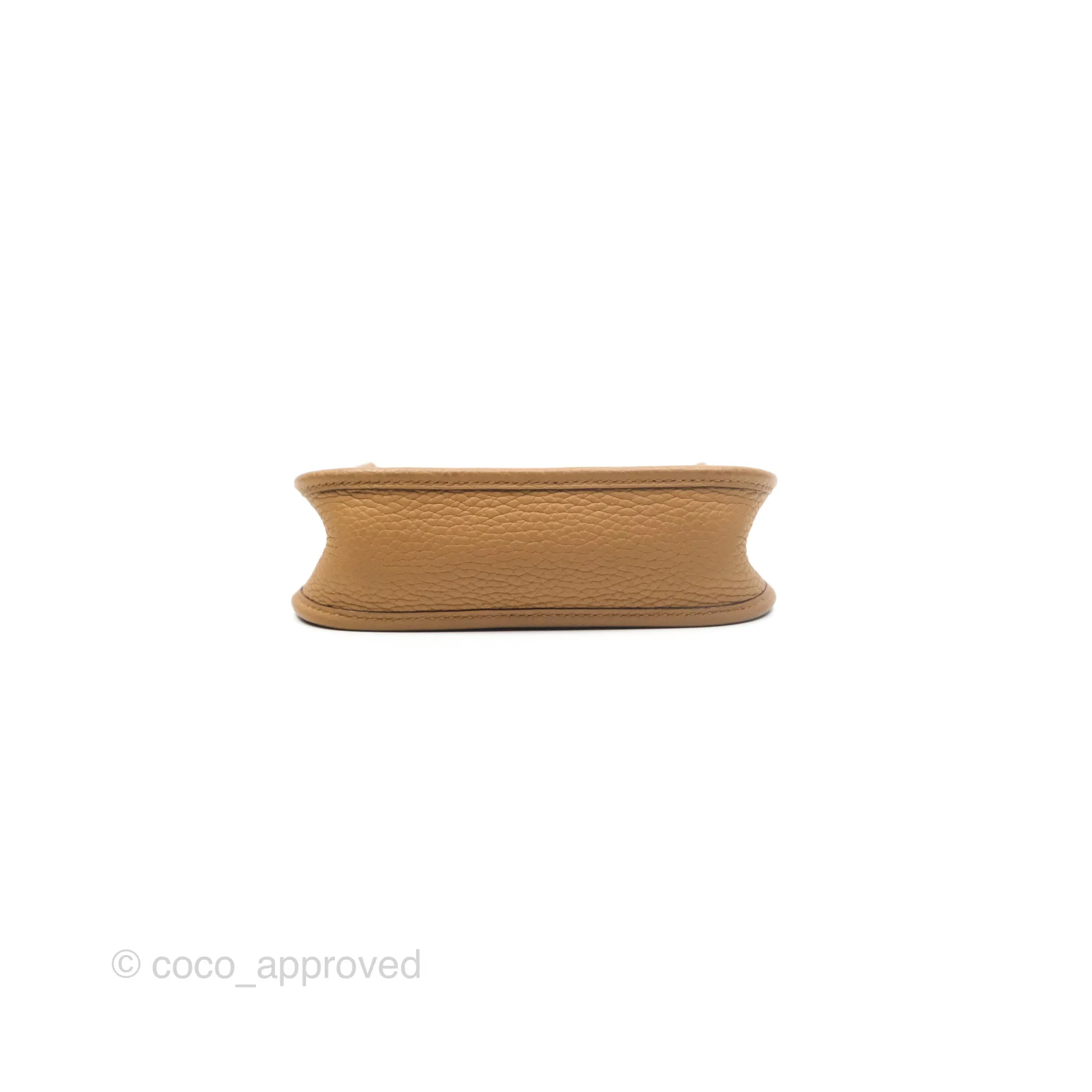 Herms Mini Evelyne 16 Biscuit 48 Clemence Gold Hardware
