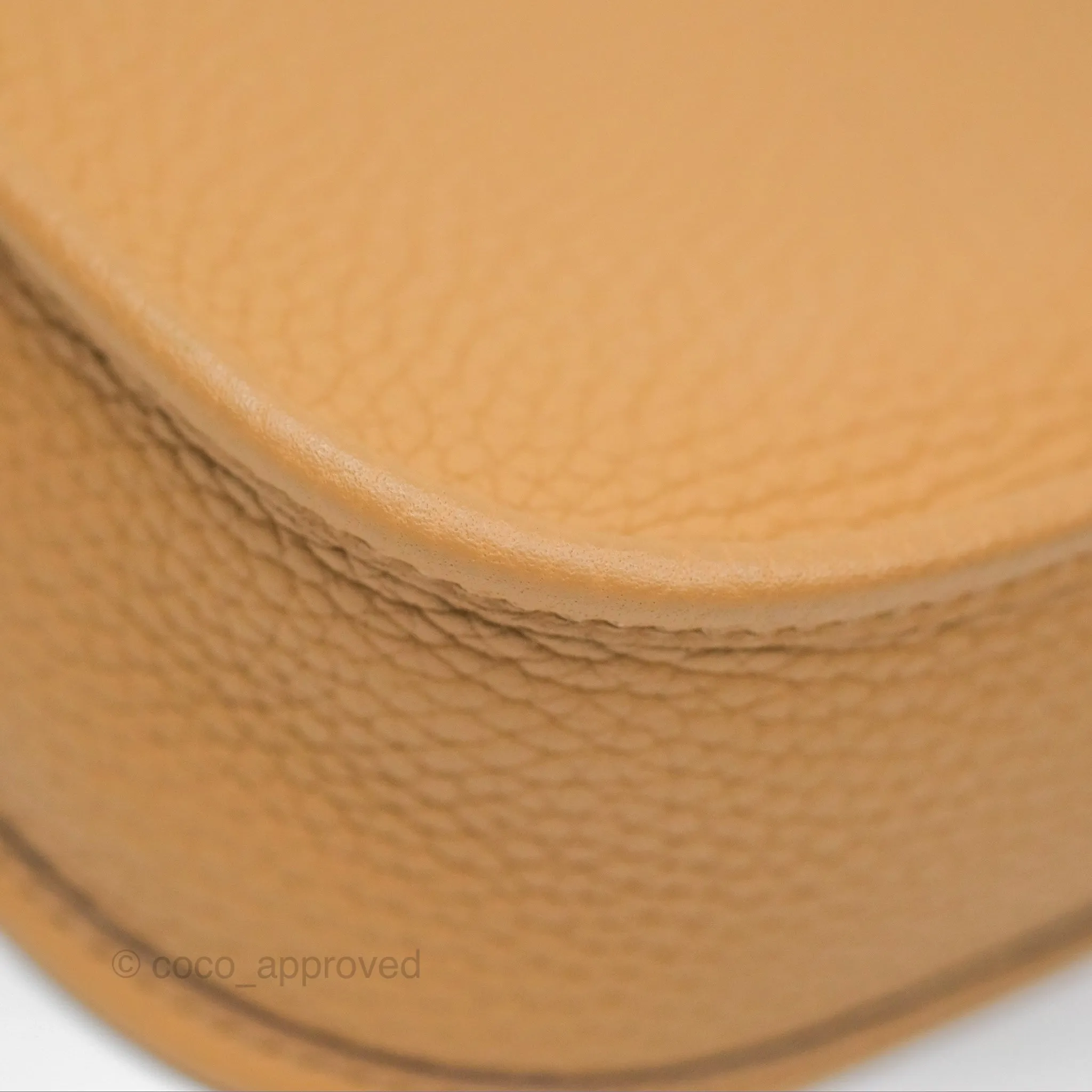 Herms Mini Evelyne 16 Biscuit 48 Clemence Palladium Hardware