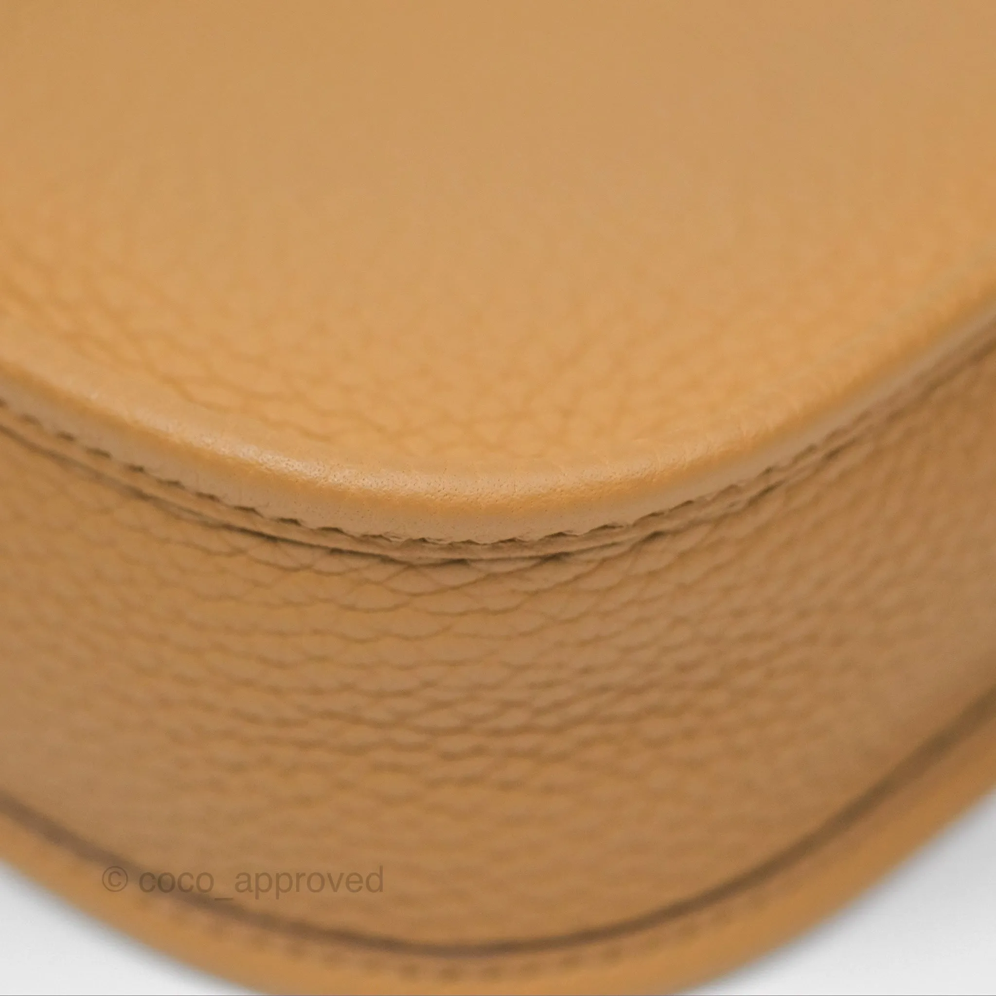 Herms Mini Evelyne 16 Biscuit 48 Clemence Palladium Hardware