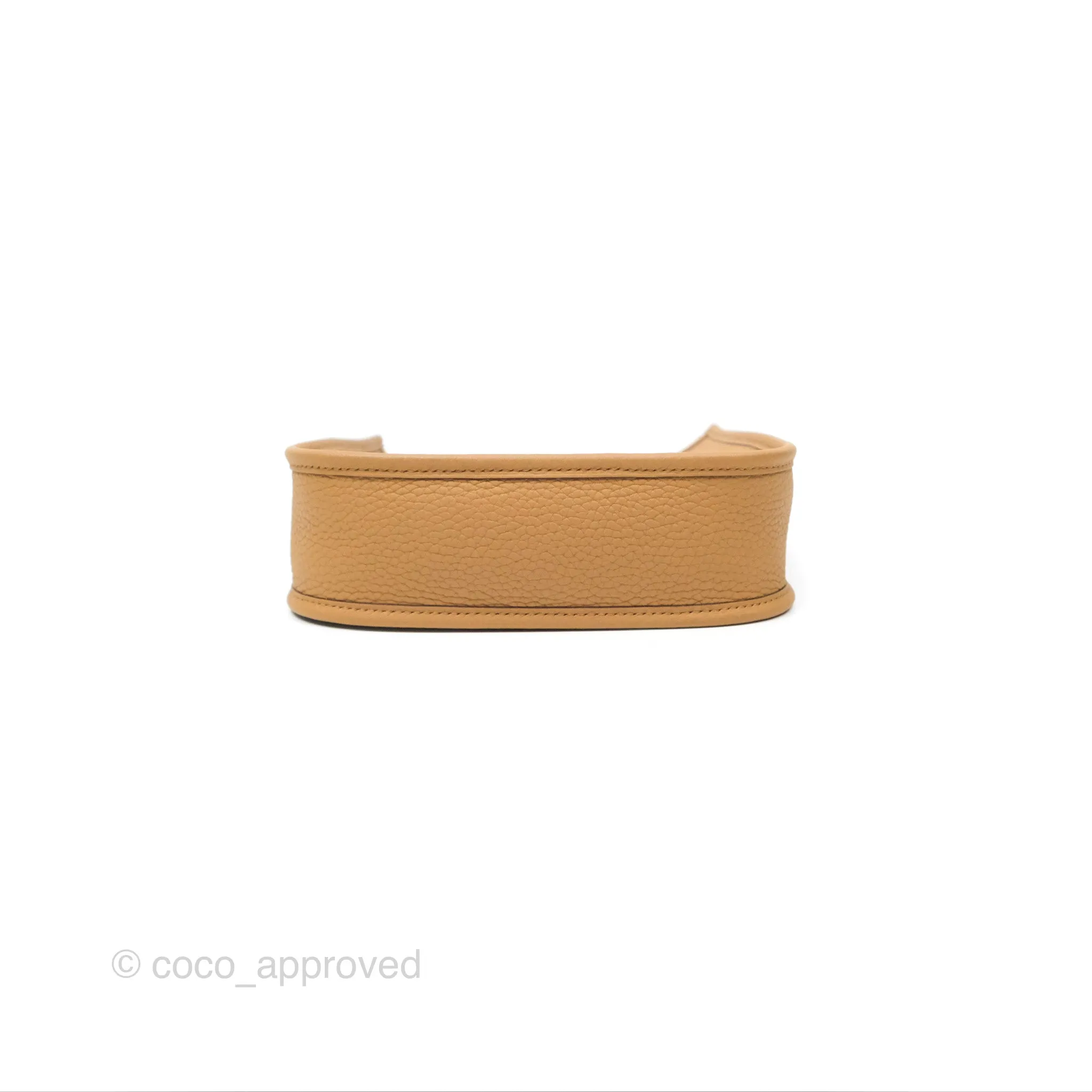 Herms Mini Evelyne 16 Biscuit 48 Clemence Palladium Hardware