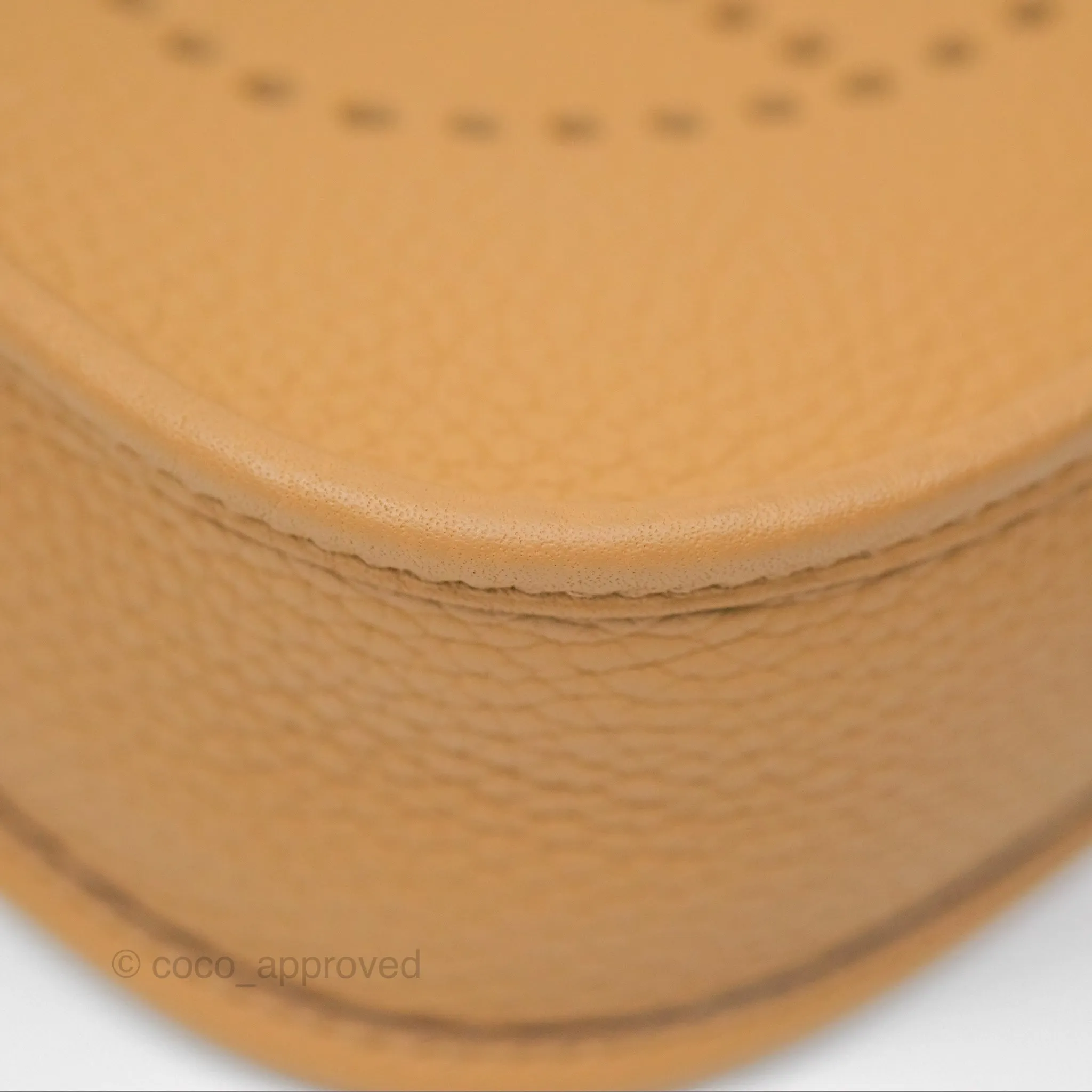 Herms Mini Evelyne 16 Biscuit 48 Clemence Palladium Hardware