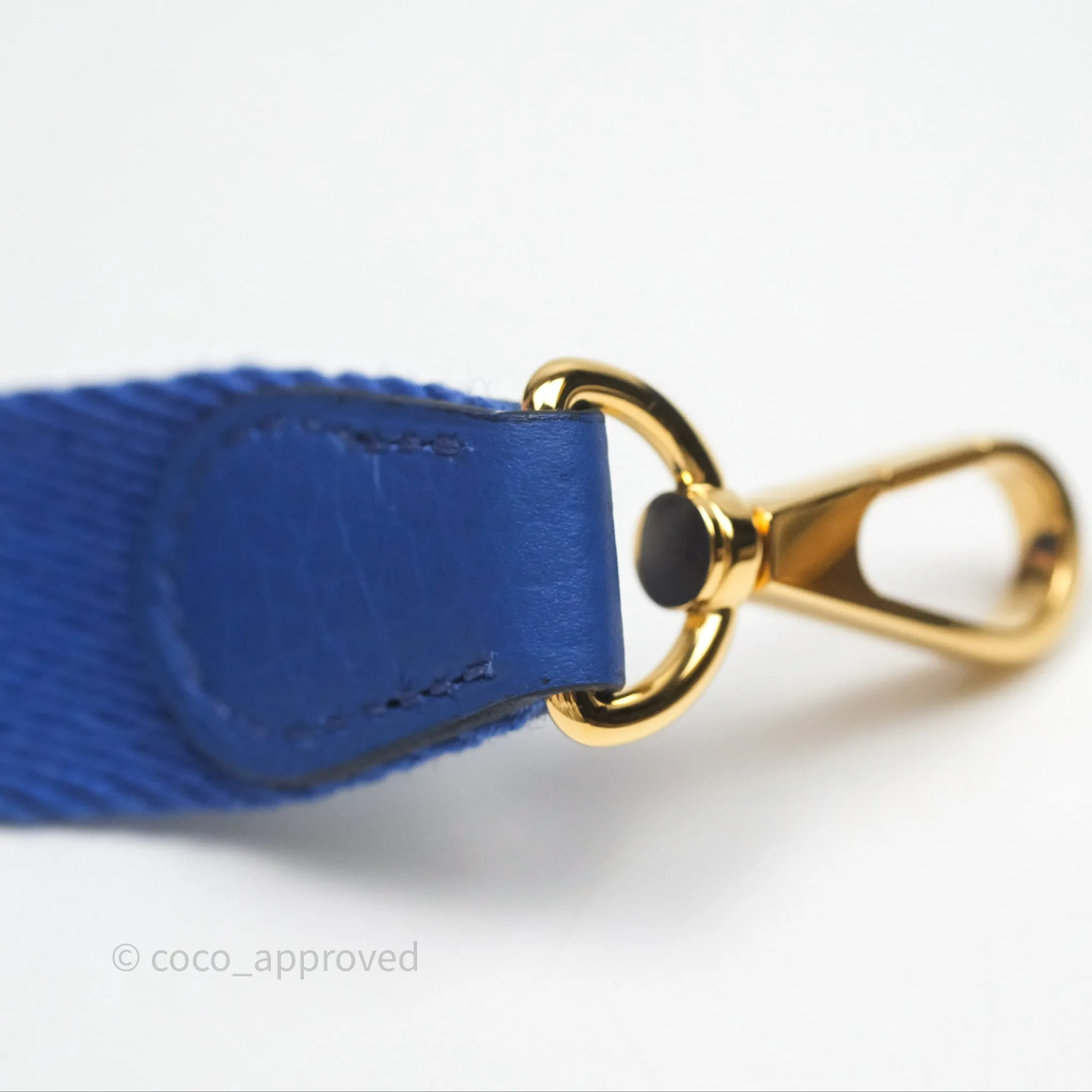 Herms Mini Evelyne 16 Bleu Royal O8 Clemence Gold Hardware