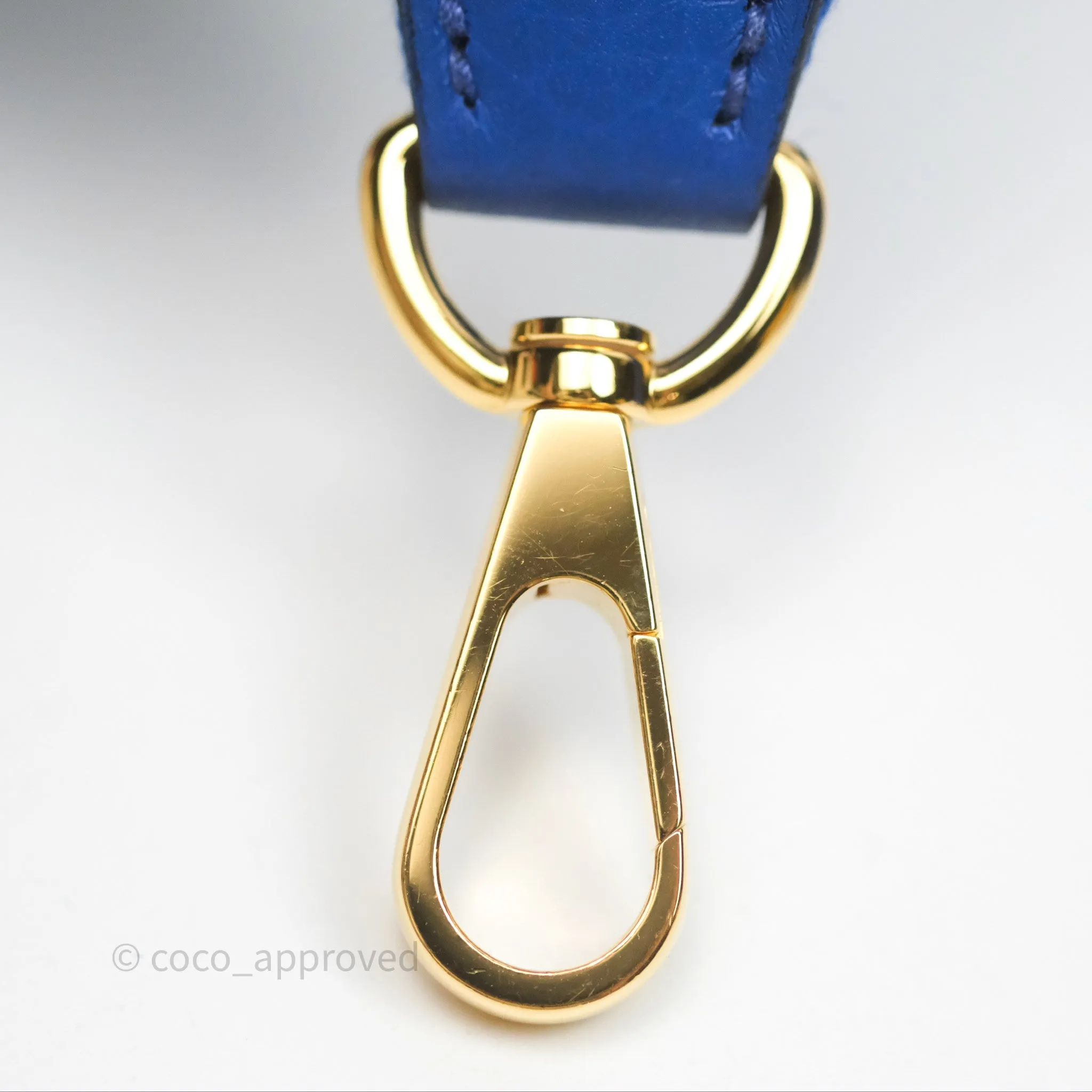 Herms Mini Evelyne 16 Bleu Royal O8 Clemence Gold Hardware