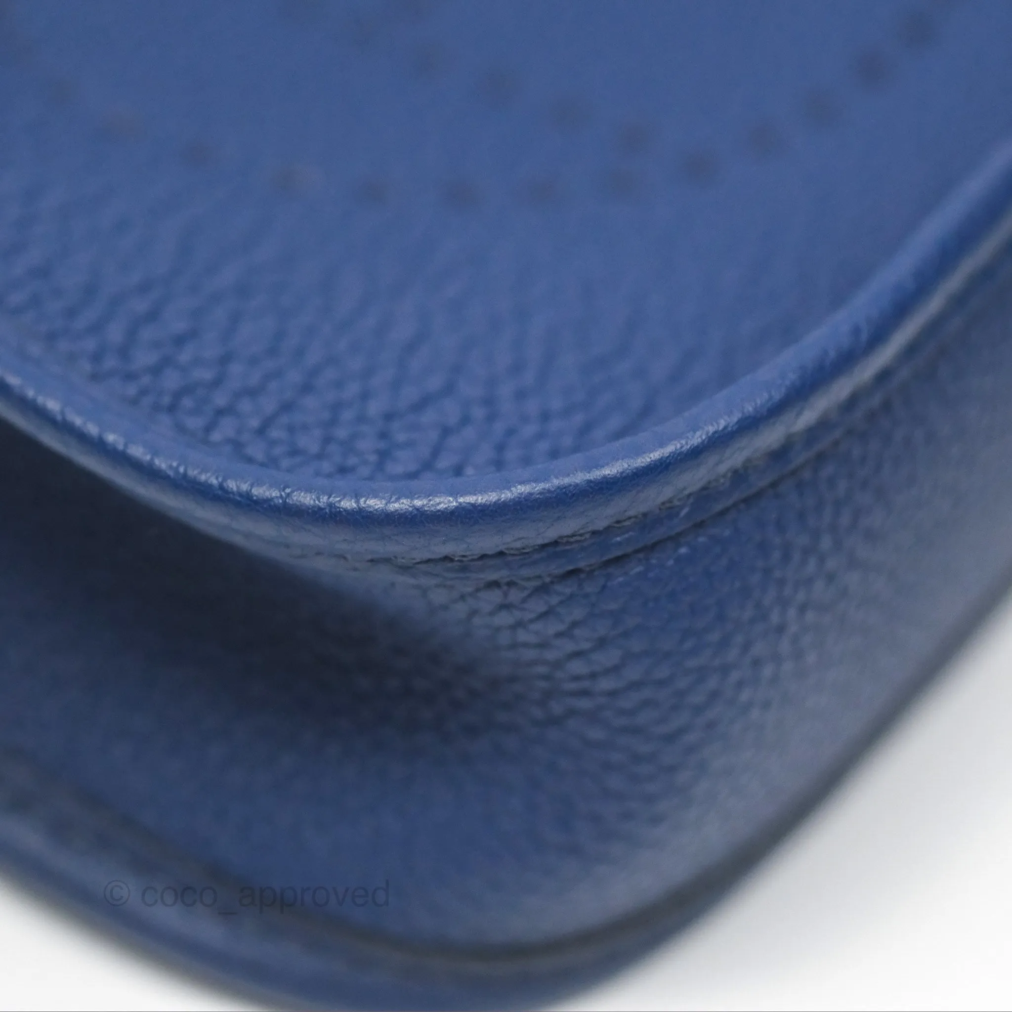 Herms Mini Evelyne 16 Bleu Saphir/ Bleu Indigo TM Palladium Hardware