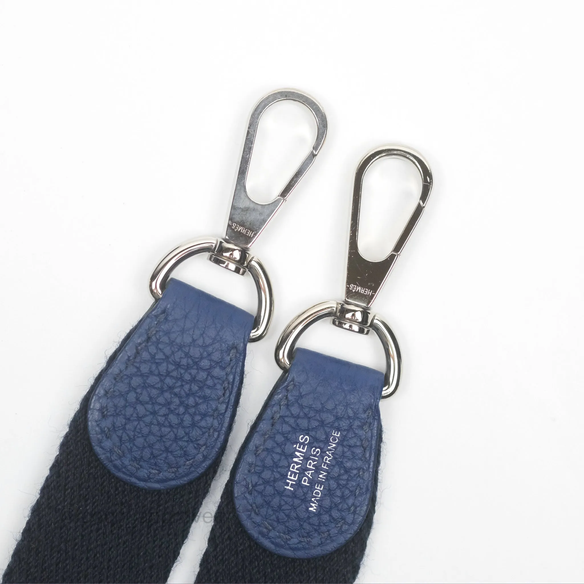 Herms Mini Evelyne 16 Bleu Saphir/ Bleu Indigo TM Palladium Hardware
